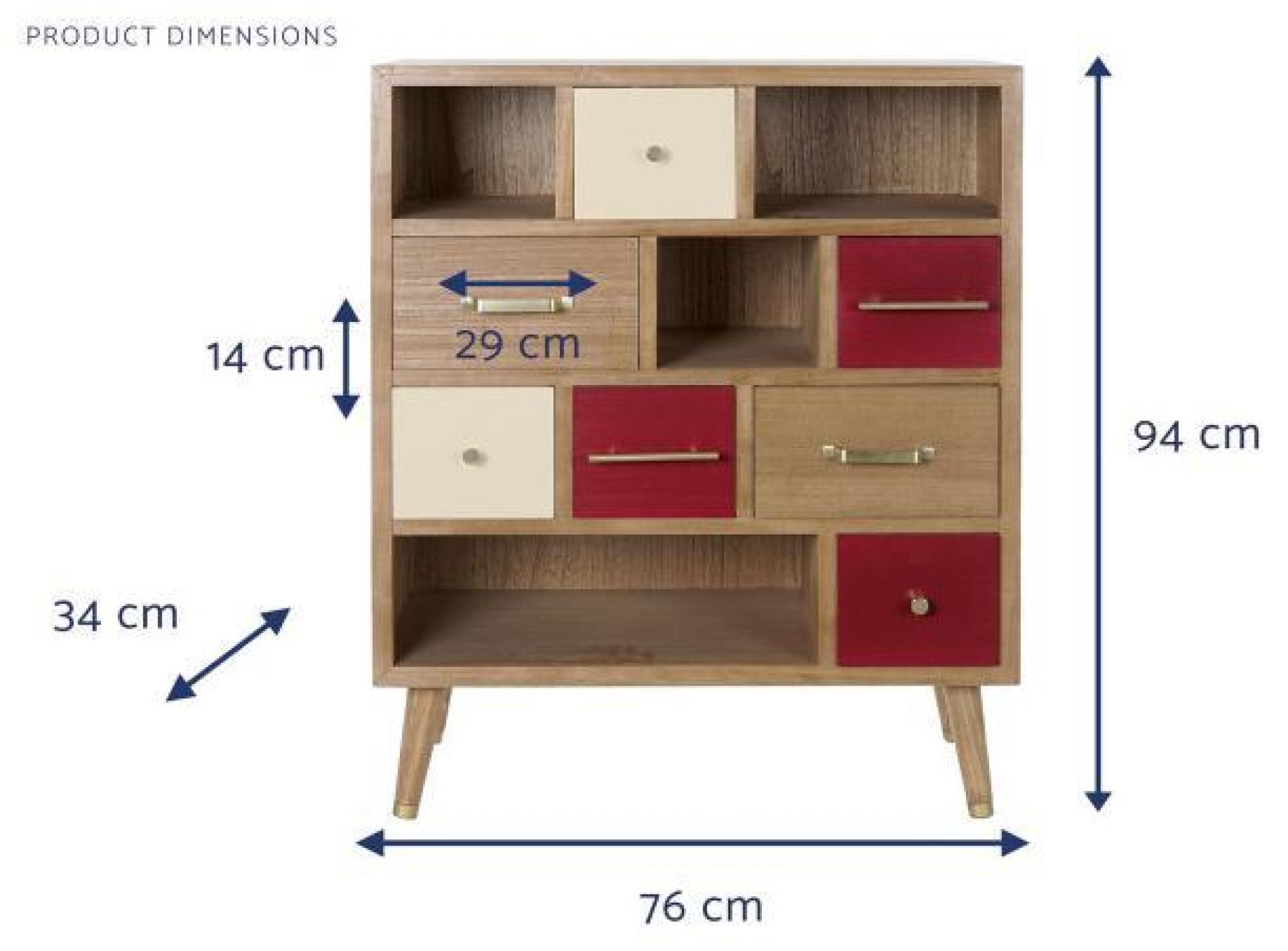 Product photograph of Stylish Two-tone Wooden Multi Drawer Chest from Choice Furniture Superstore.