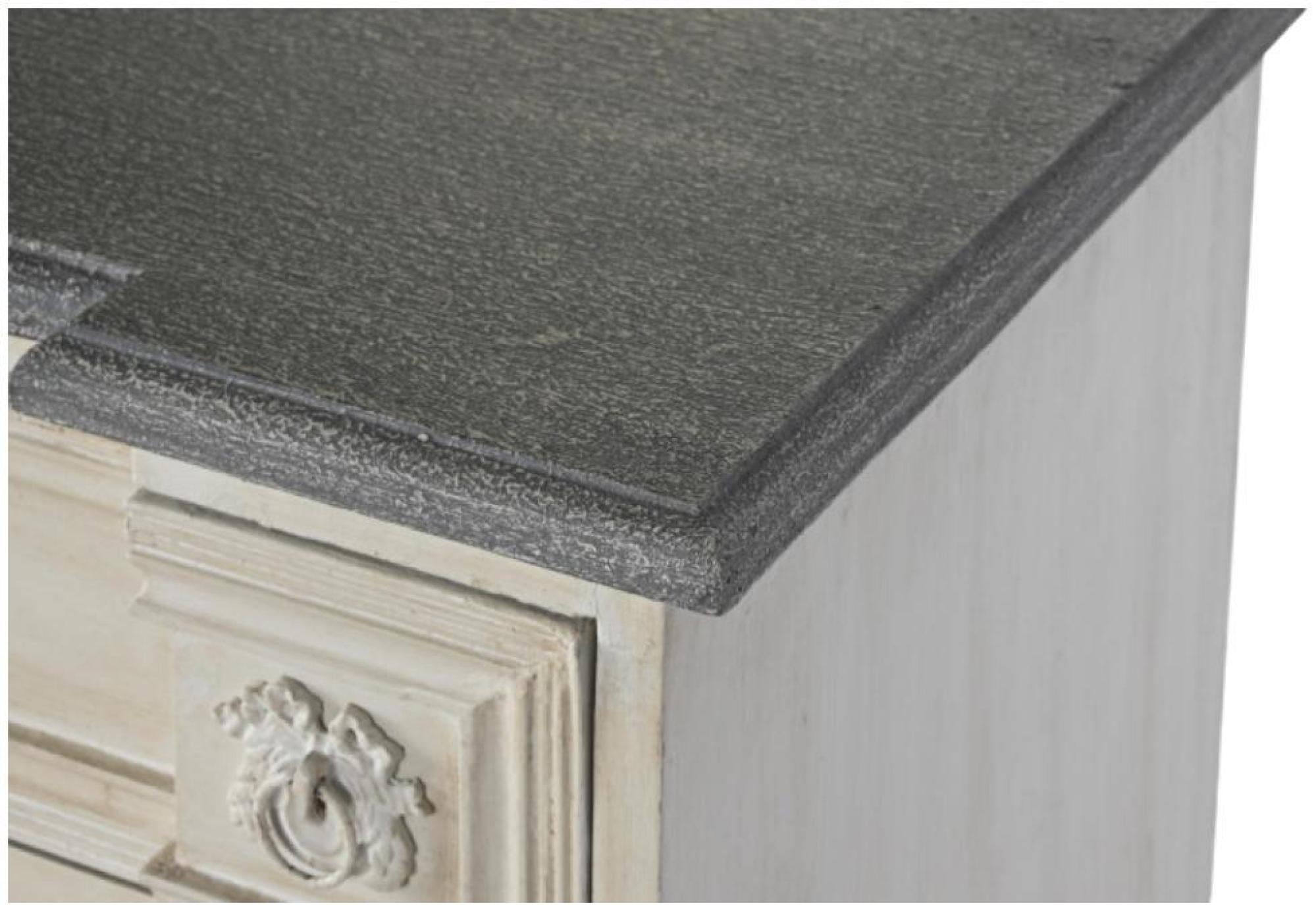 Product photograph of Beige French Style Mango Wood 4 Drawer Chest from Choice Furniture Superstore.