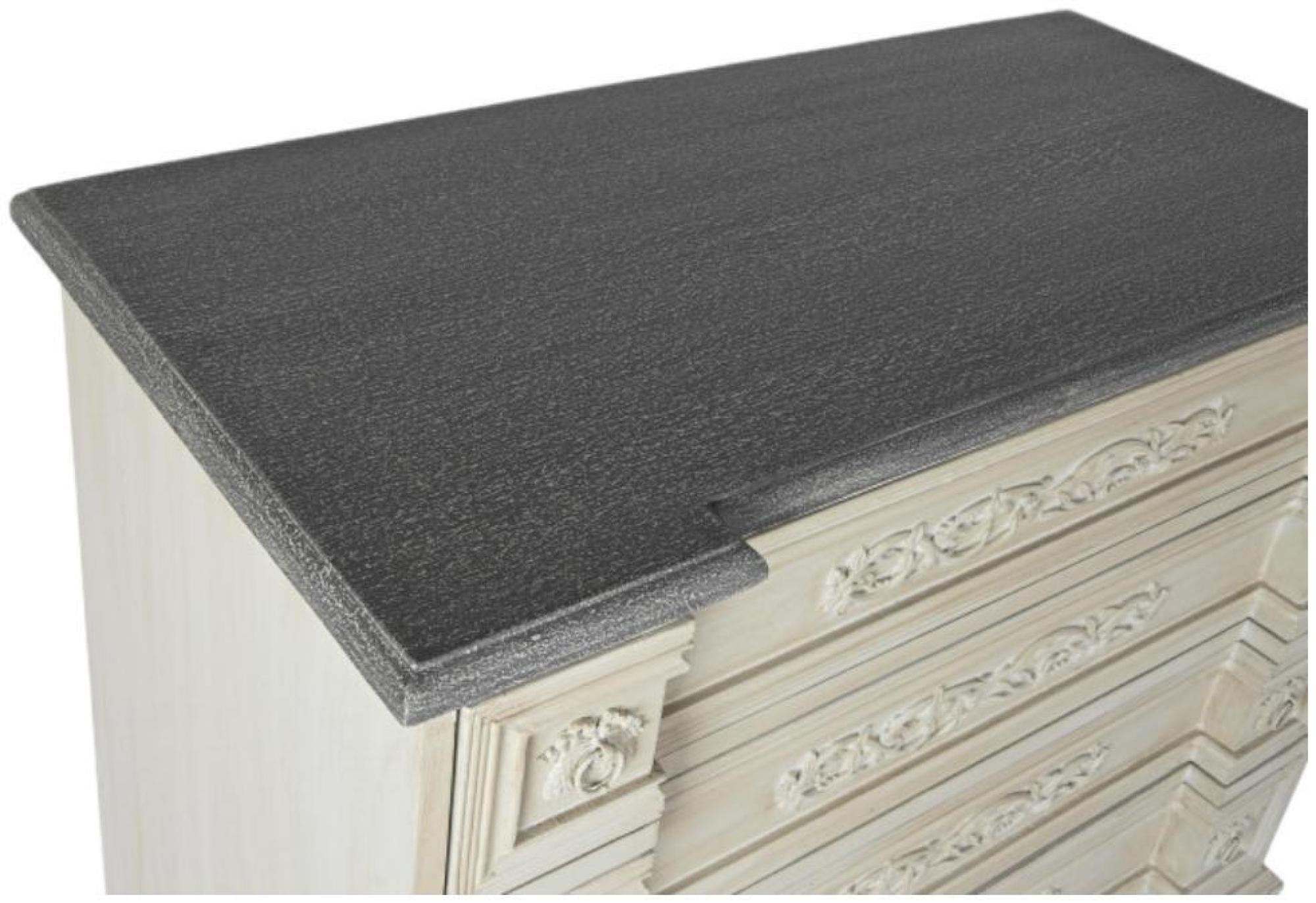 Product photograph of Beige French Style Mango Wood 4 Drawer Chest from Choice Furniture Superstore.