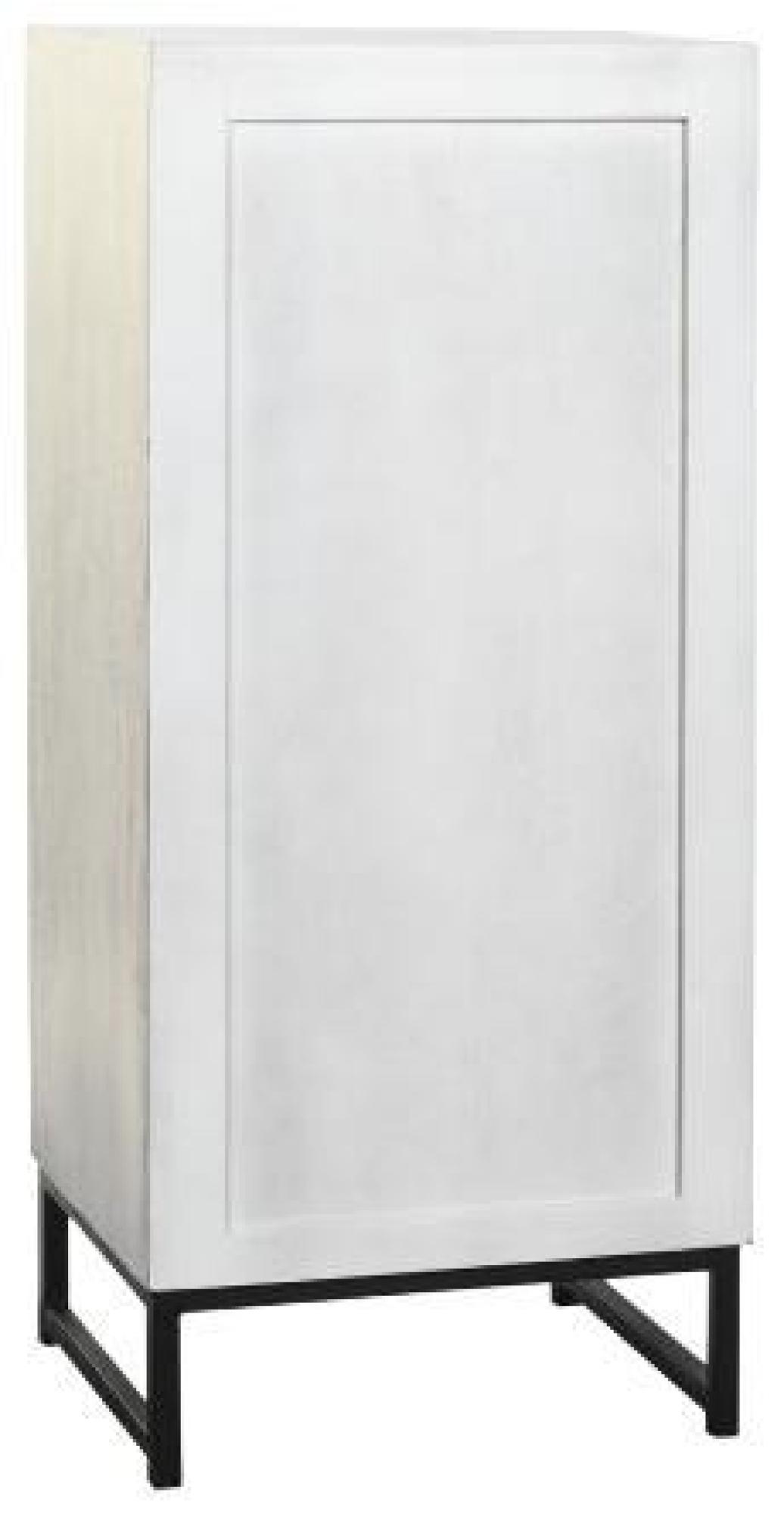 Product photograph of Fusion Grey Washed Mango Wood 5 Drawer Narrow Chest from Choice Furniture Superstore.