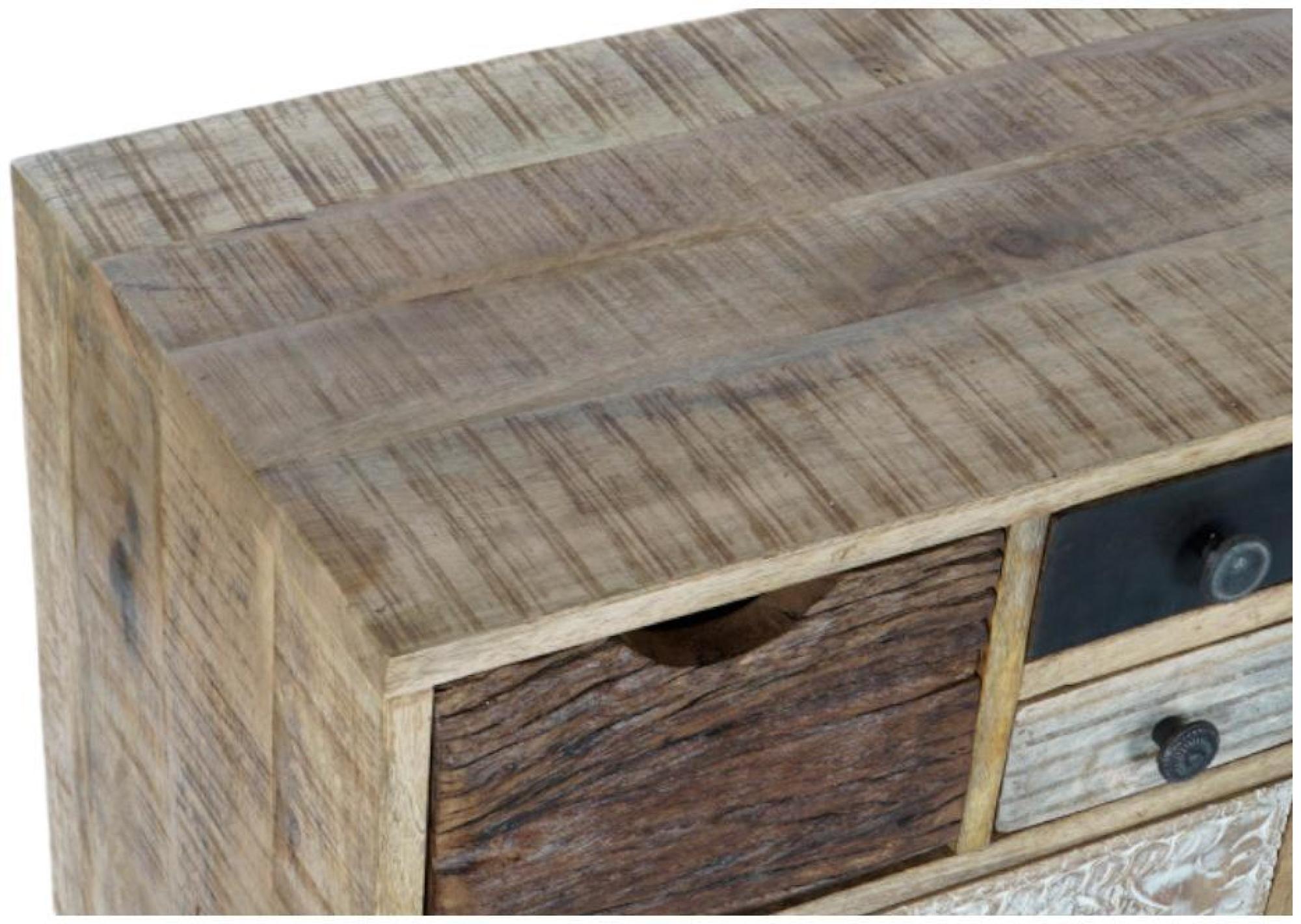 Product photograph of Rustic Mango Wood Multi Drawer Chest from Choice Furniture Superstore.