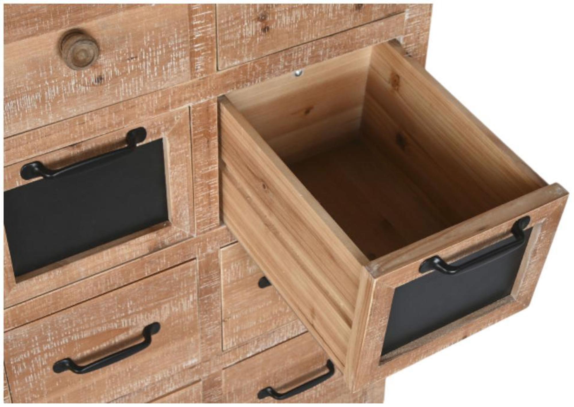 Product photograph of Rustic Industrial Style Multi Drawer Storage Cabinet from Choice Furniture Superstore.