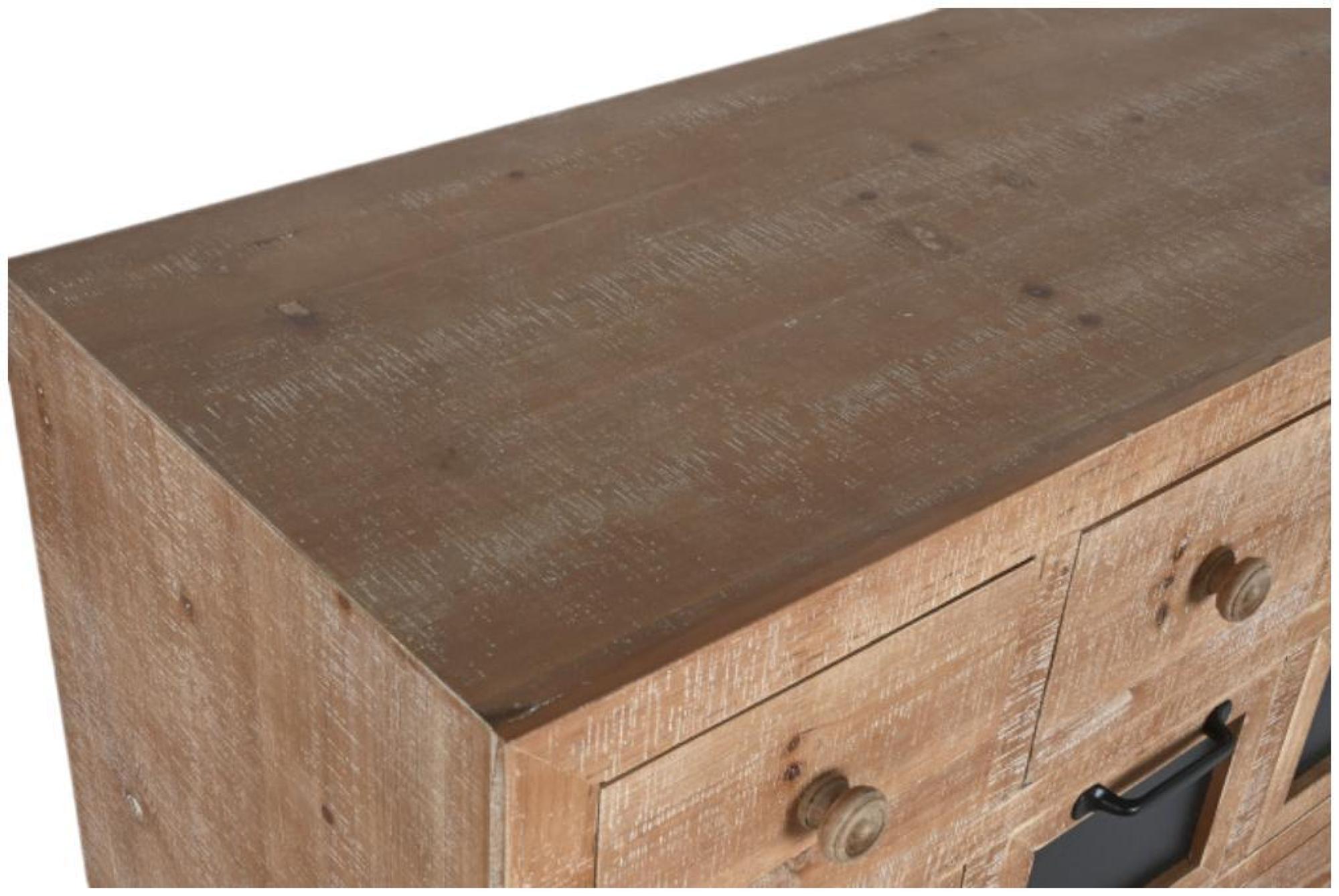 Product photograph of Rustic Industrial Style Multi Drawer Storage Cabinet from Choice Furniture Superstore.