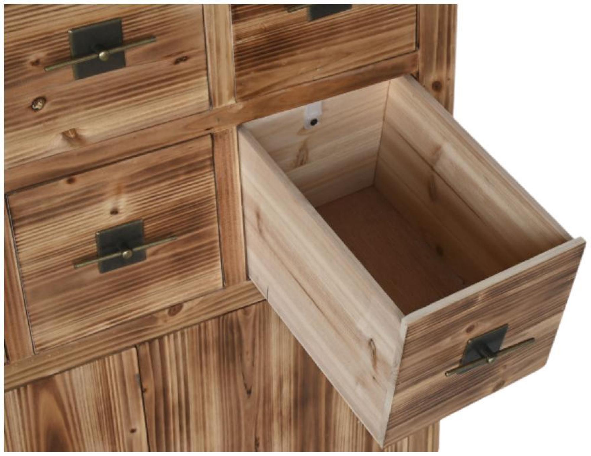 Product photograph of Oriental Oak Effect 6 Drawer Chest from Choice Furniture Superstore.