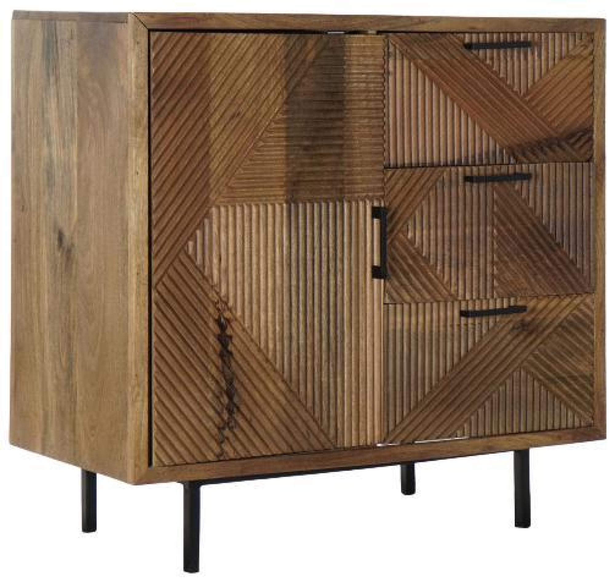 Product photograph of Natural Mango Wood 90cm Small Sideboard from Choice Furniture Superstore.