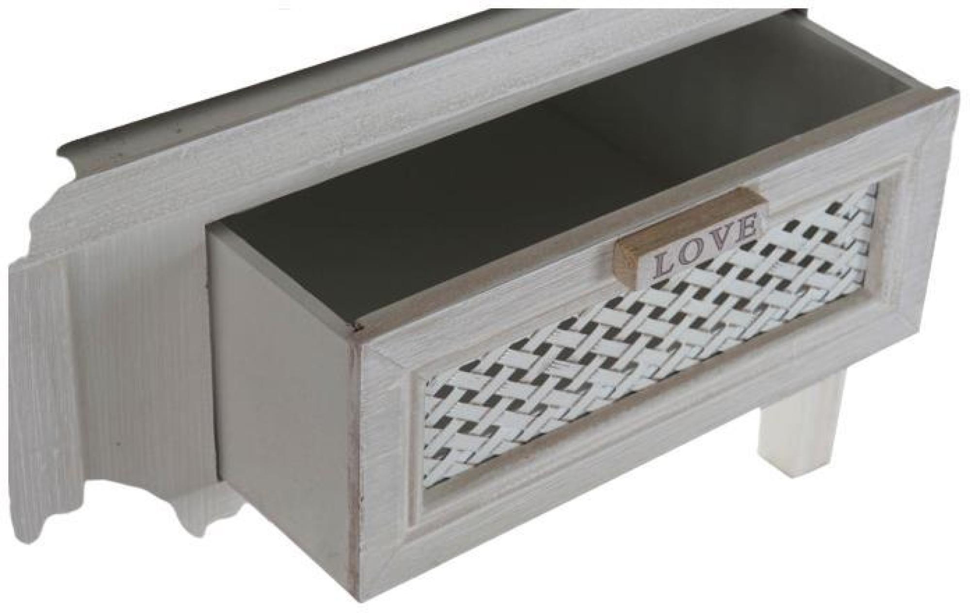 Product photograph of Traditional White Wood 2 Door Hall Cabinet from Choice Furniture Superstore.