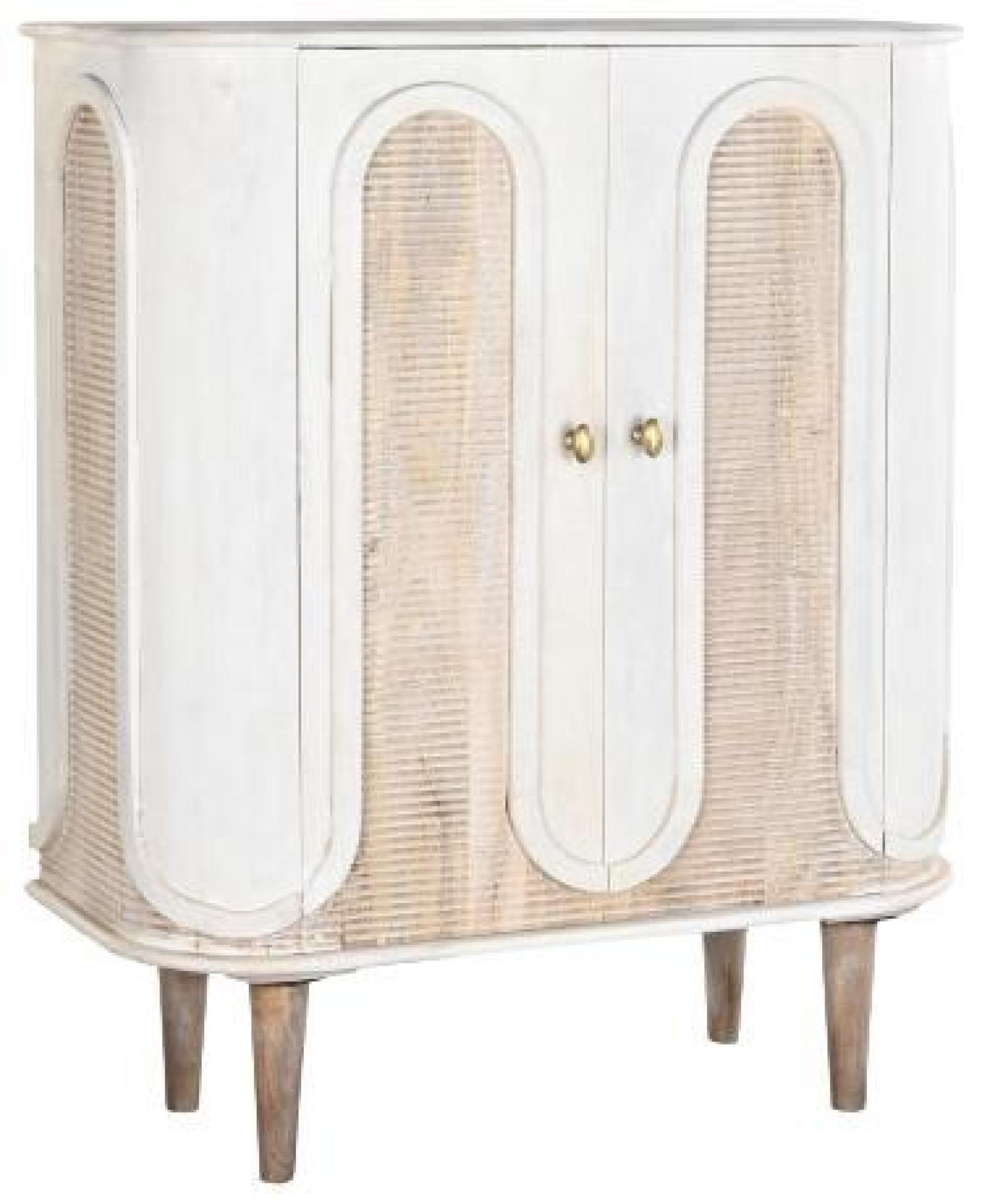Product photograph of White Mango Wood Small 2 Door Sideboard from Choice Furniture Superstore.