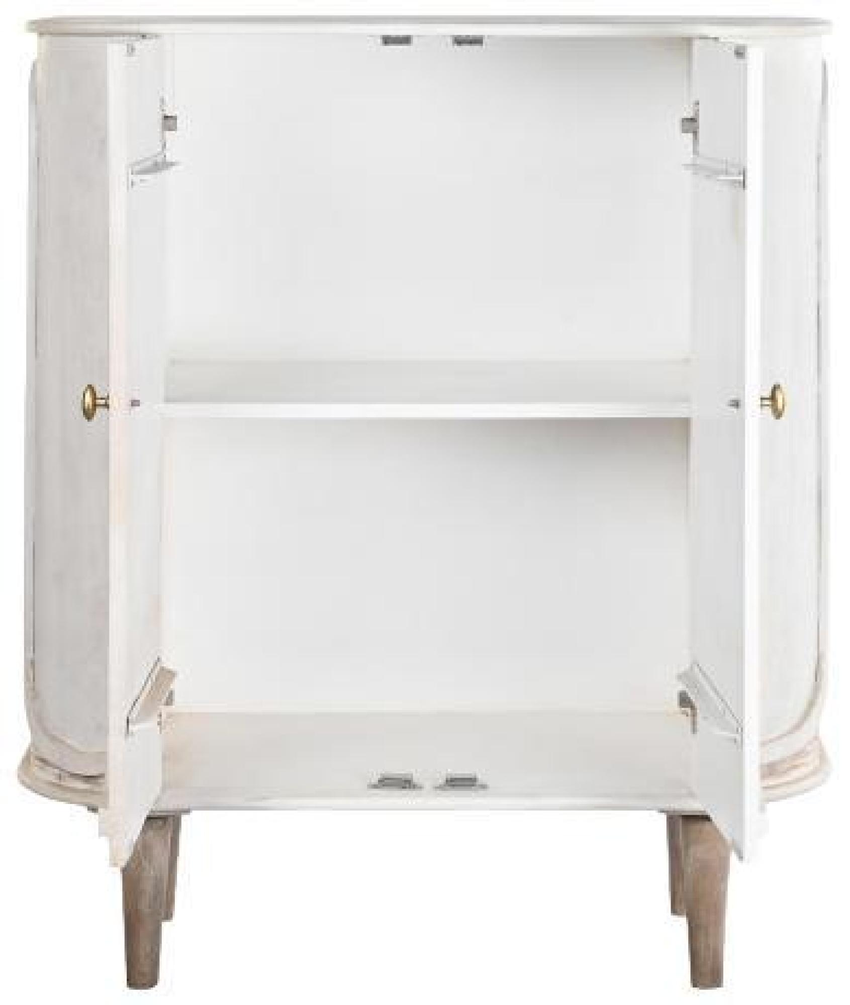 Product photograph of White Mango Wood Small 2 Door Sideboard from Choice Furniture Superstore.