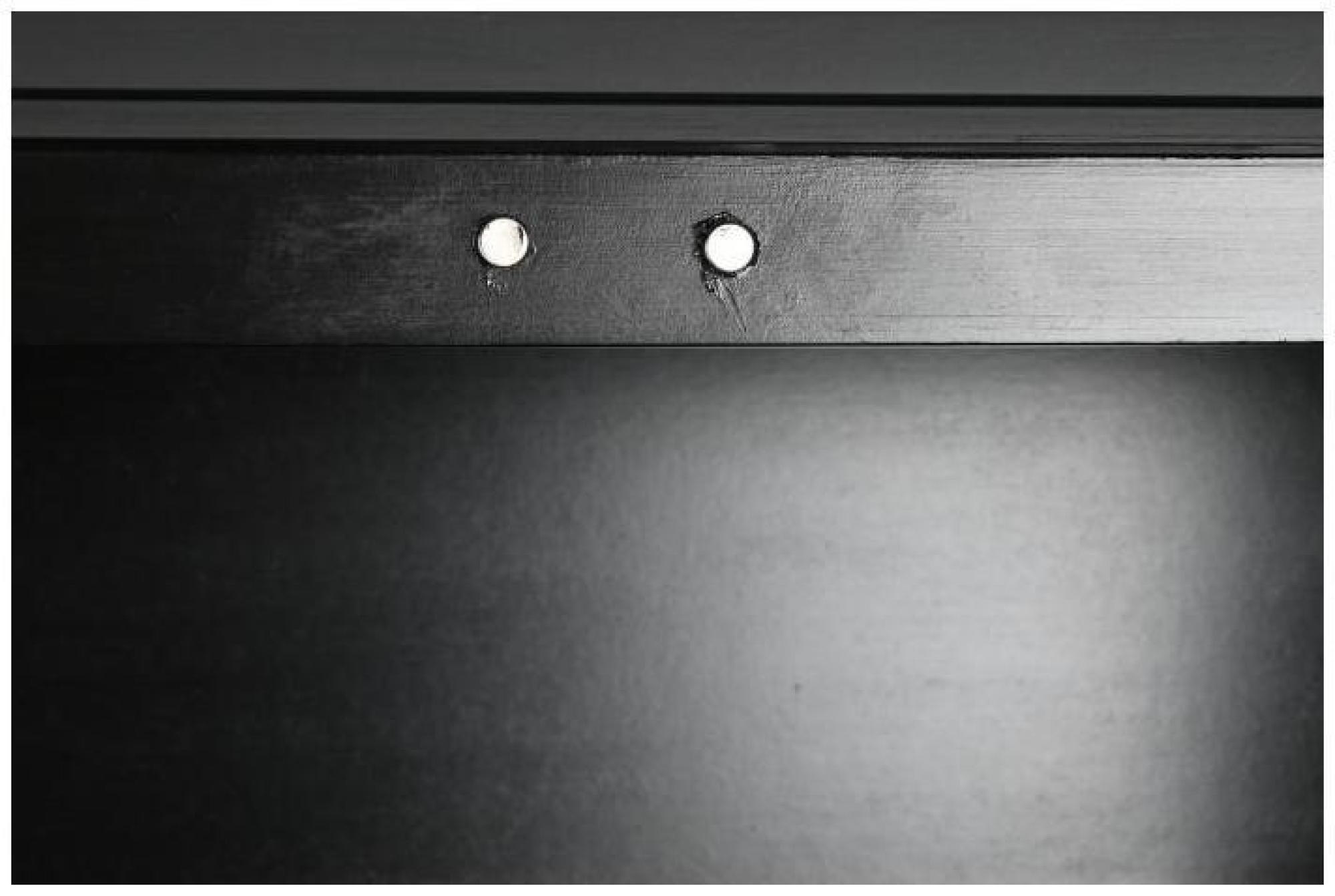 Product photograph of Helston Black And White Bone Inlay 2 Door Small Cabinet from Choice Furniture Superstore.