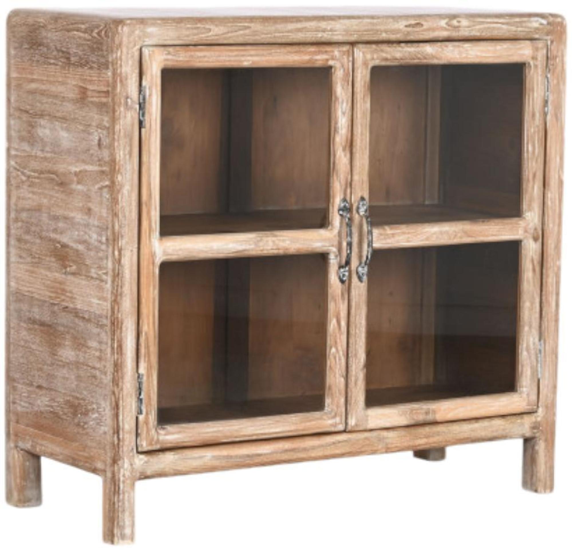 Product photograph of Natural Glass 90cm Small 2 Door Sideboard from Choice Furniture Superstore.