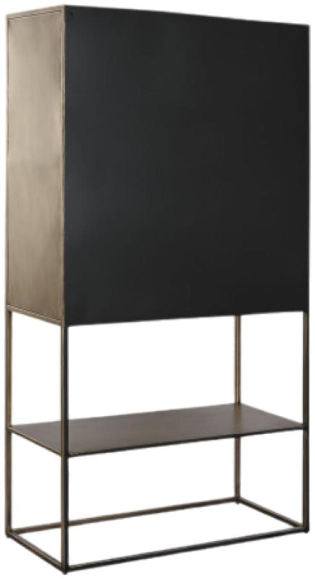 Product photograph of Modern Gold Metal 2 Door Hall Cabinet from Choice Furniture Superstore.