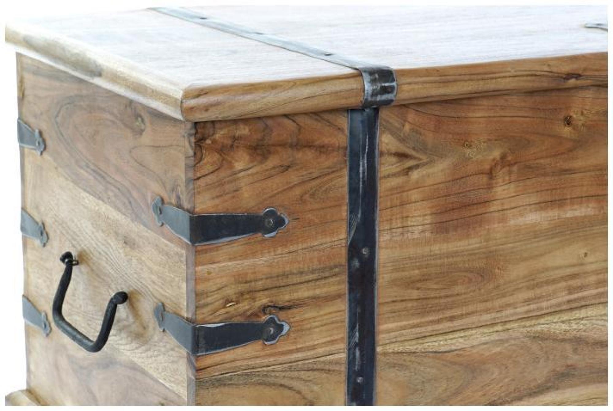 Product photograph of Natural Acacia Wood Blanket Box from Choice Furniture Superstore.