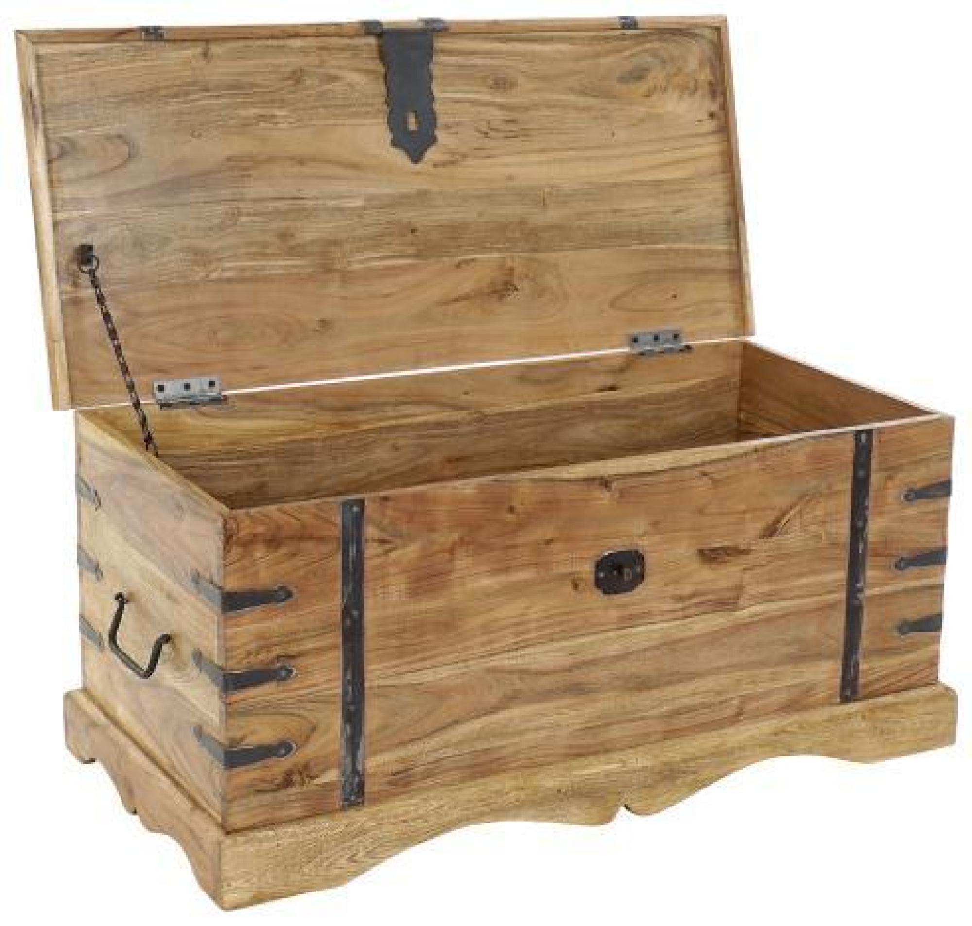 Product photograph of Natural Acacia Wood Blanket Box from Choice Furniture Superstore.