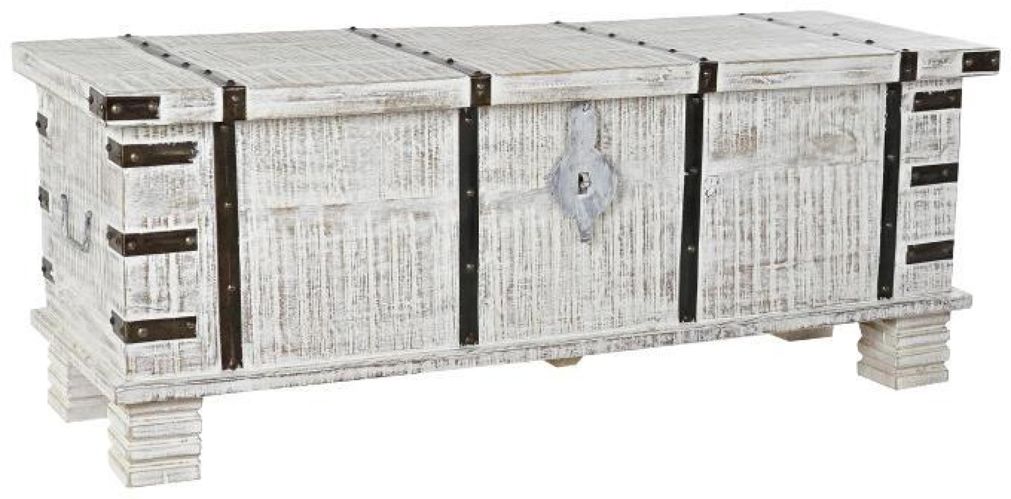 Product photograph of White Mango Wood Trunk Blanket Box from Choice Furniture Superstore.