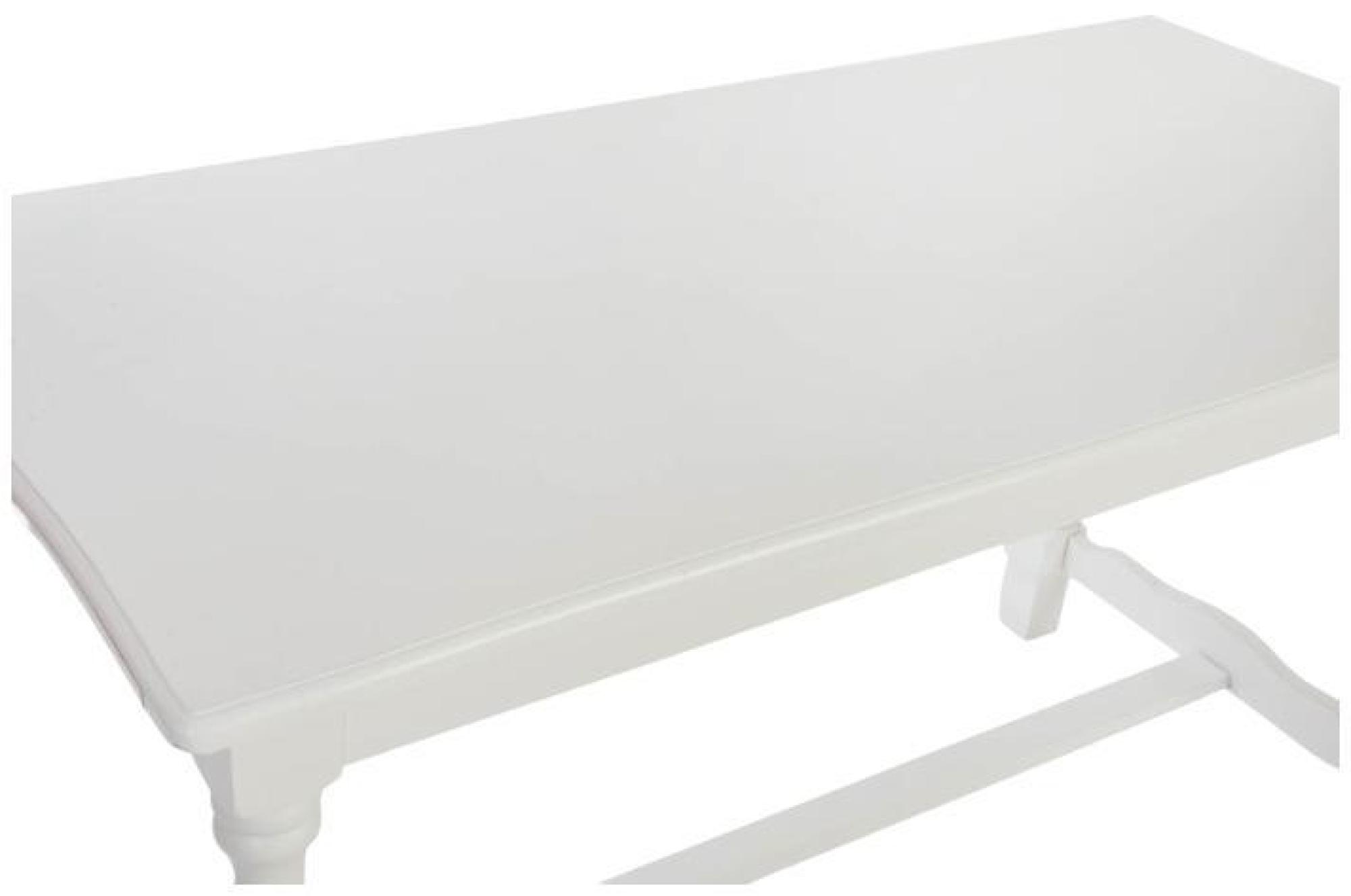 Product photograph of Traditional White Wood 6 Seater Refectory Dining Table from Choice Furniture Superstore.