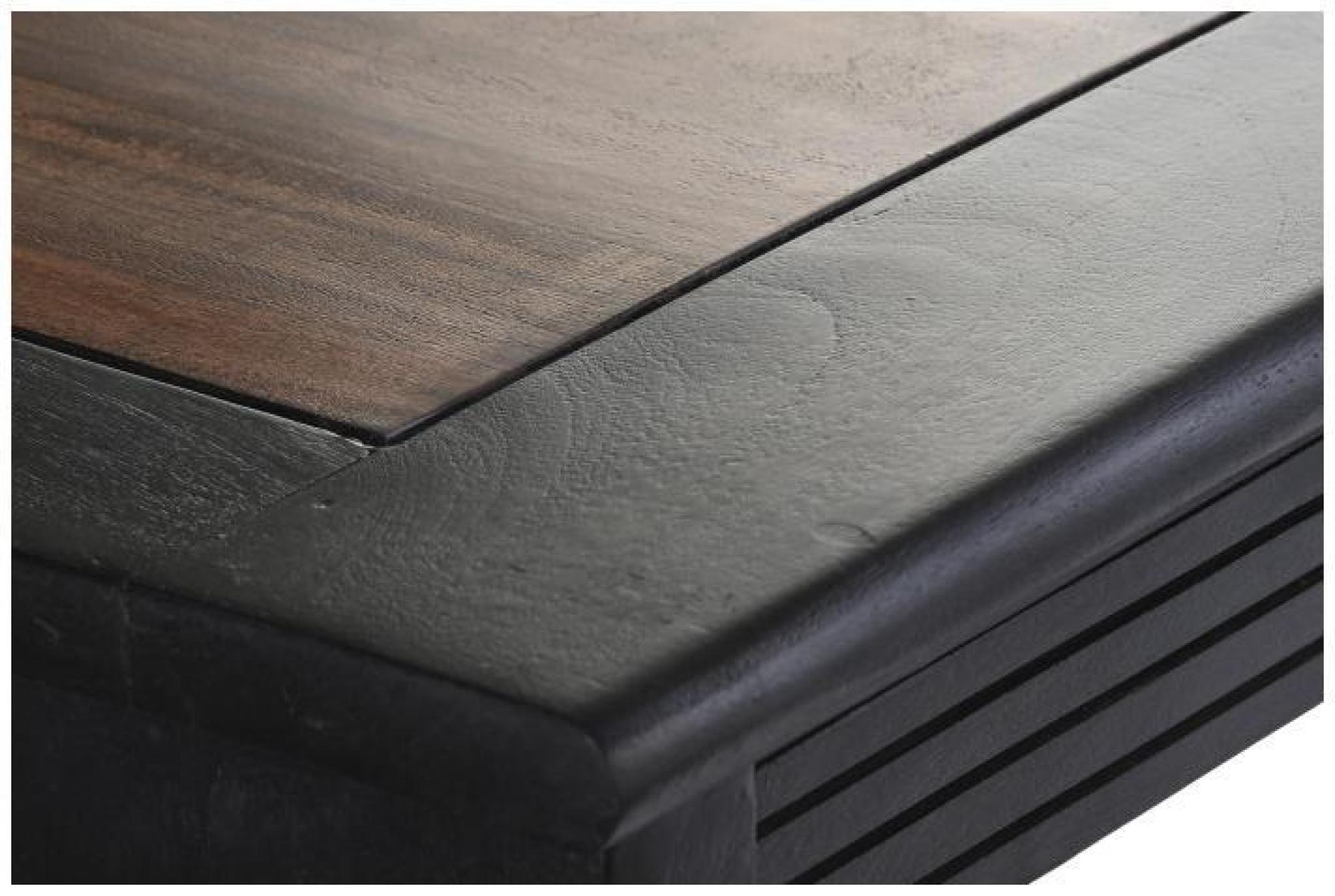 Product photograph of Long Island Dark Acacia Wood 6 Seater Dining Table from Choice Furniture Superstore.