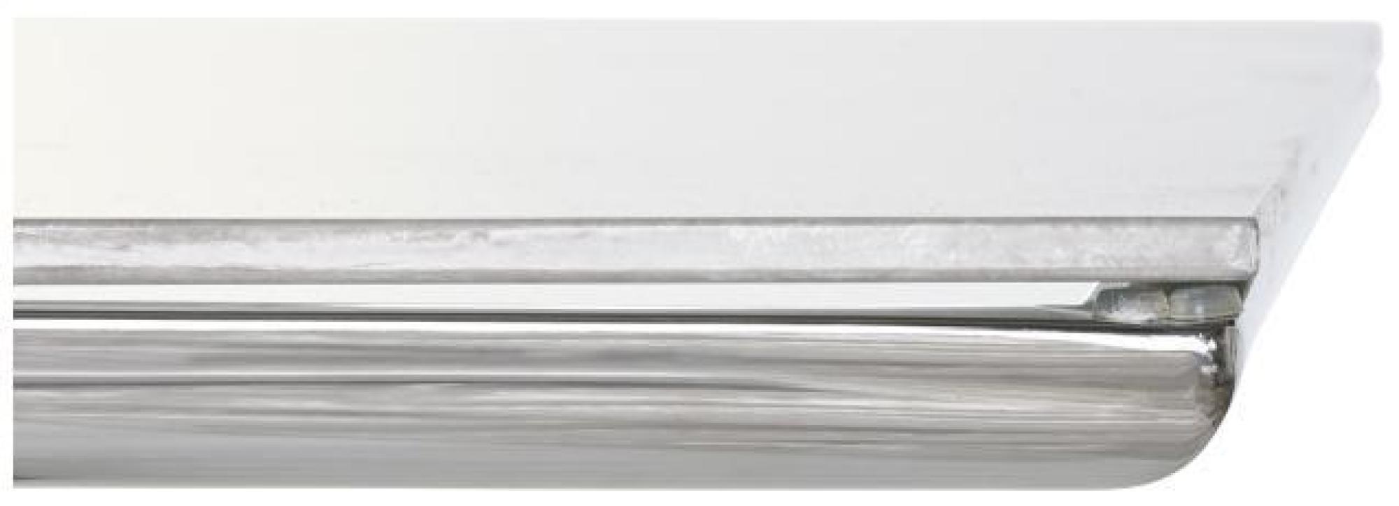 Product photograph of White Marble Effect And Chrome 6 Seater Pedestal Dining Table from Choice Furniture Superstore.