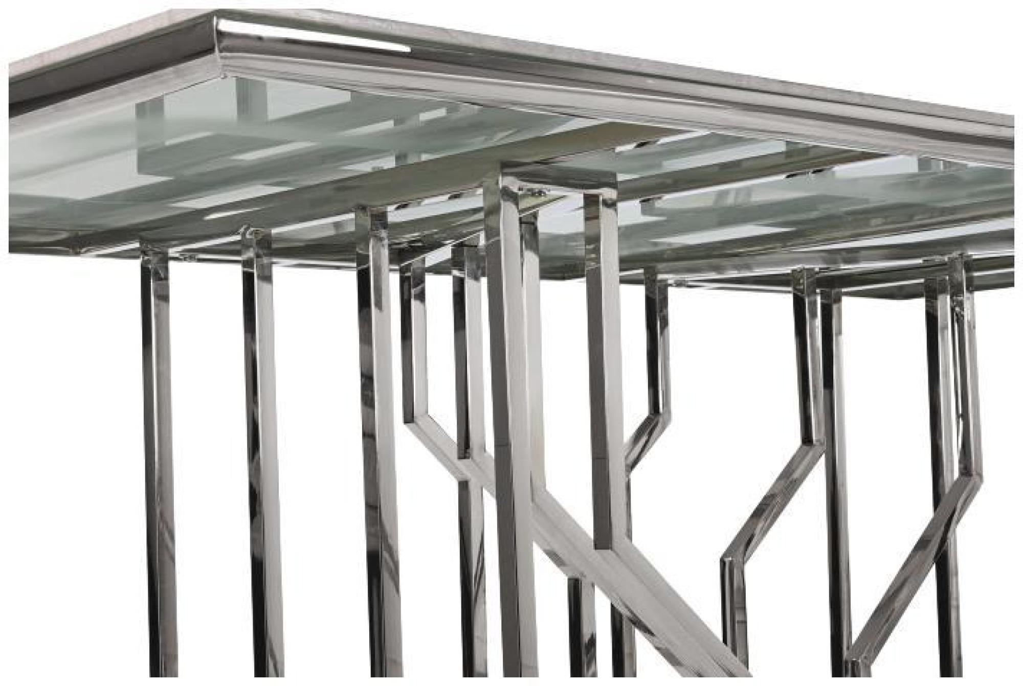 Product photograph of White Marble Effect And Chrome 6 Seater Pedestal Dining Table from Choice Furniture Superstore.