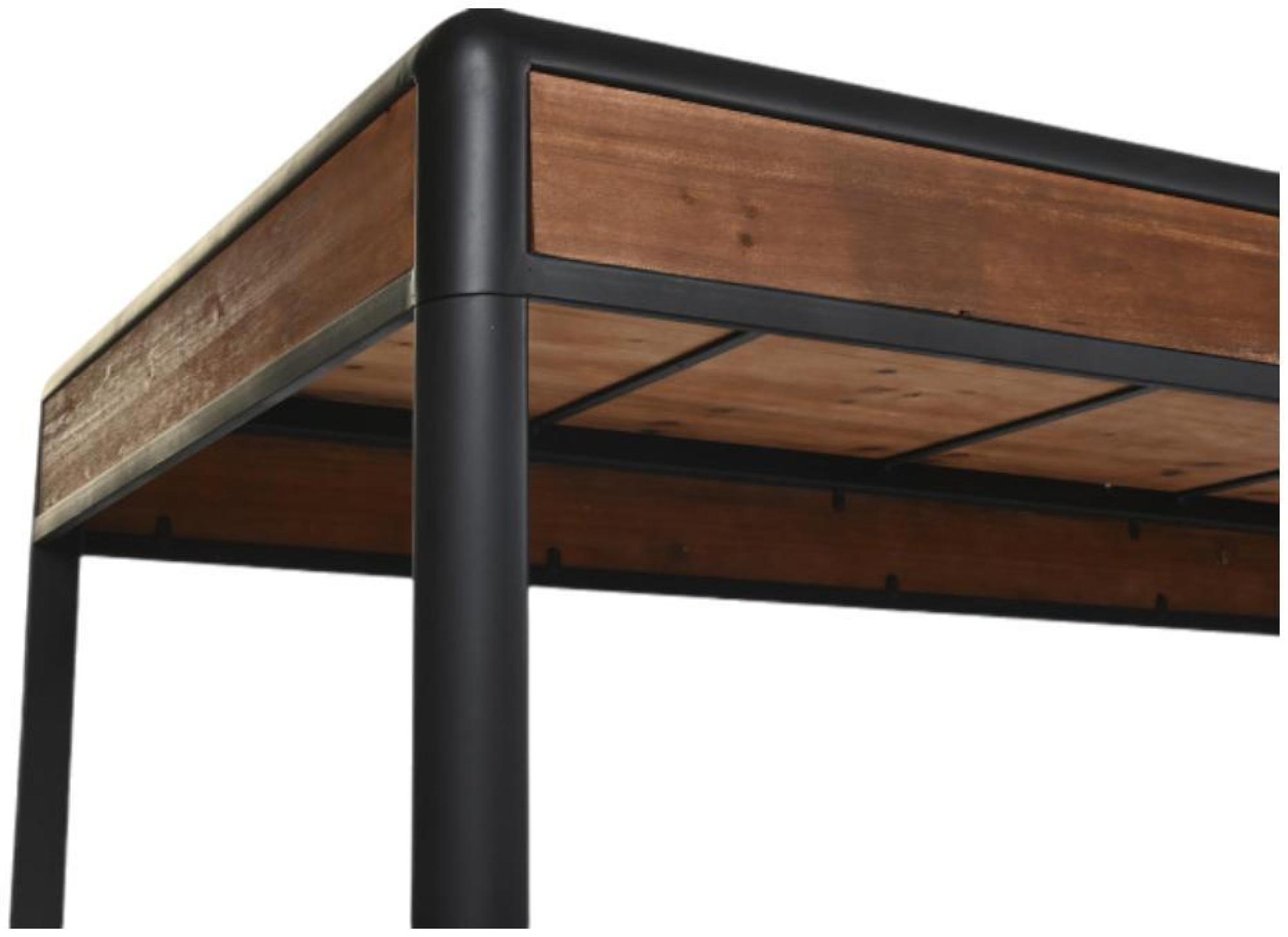 Product photograph of Cuttack Wood And Metal 6 Seater Dining Table from Choice Furniture Superstore.