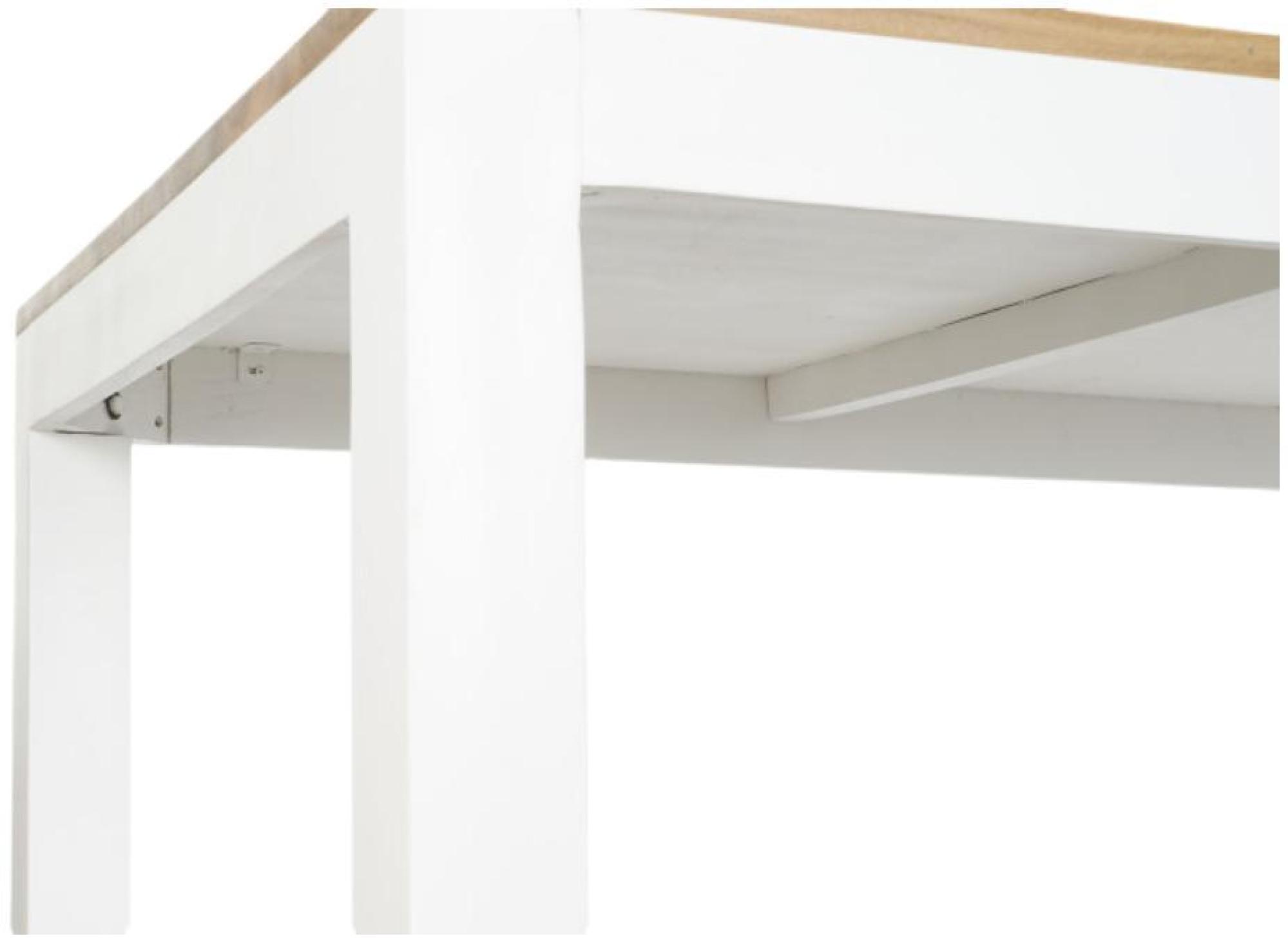 Product photograph of White Acacia Wood 8 Seater Dining Table from Choice Furniture Superstore.