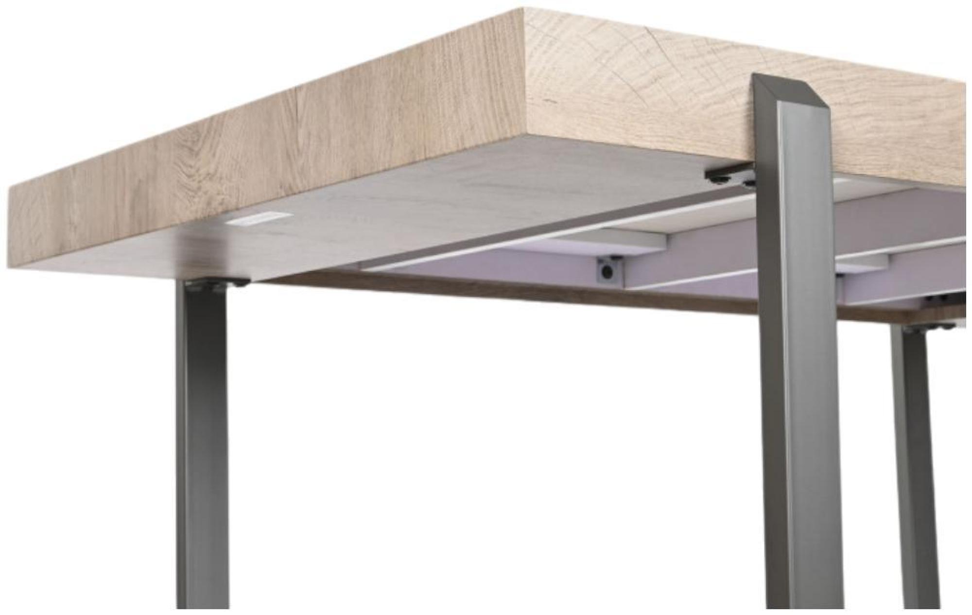 Product photograph of Urban White Ceramic 6 Seater Dining Table With Grey Metal Legs from Choice Furniture Superstore.