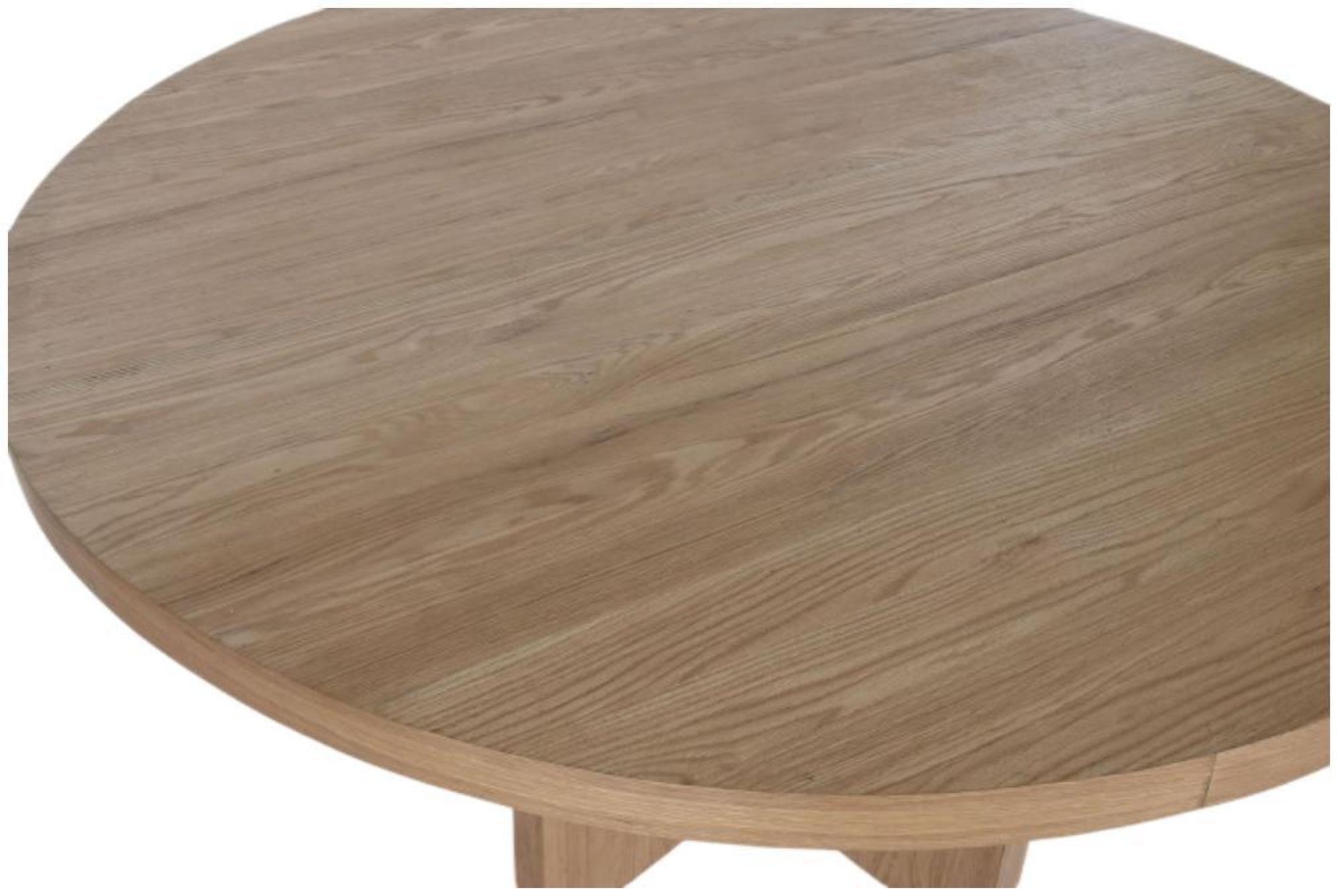 Product photograph of Tropical Natural Wood 6 Seater Round Dining Table from Choice Furniture Superstore.