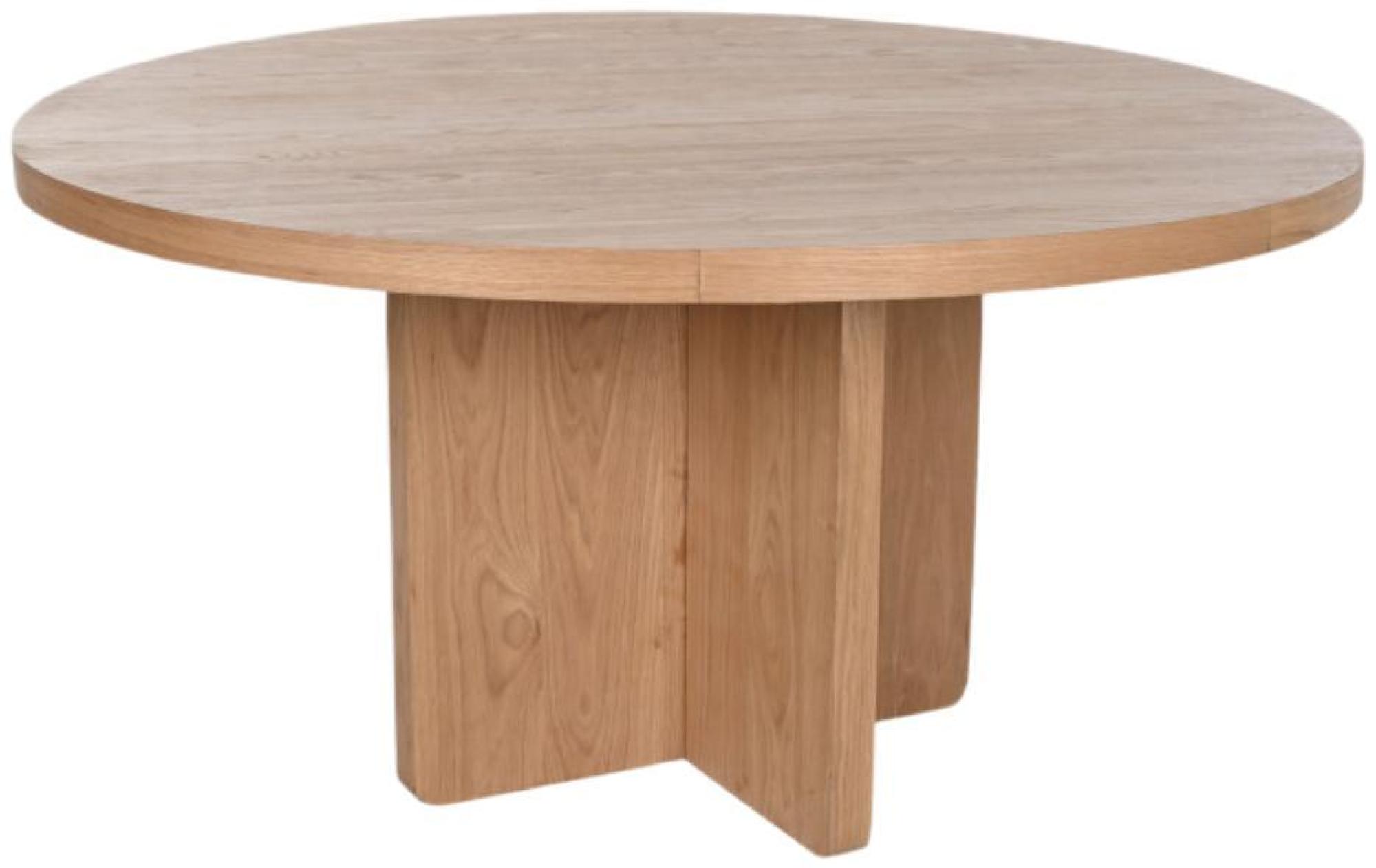 Product photograph of Tropical Natural Wood 6 Seater Round Dining Table from Choice Furniture Superstore.