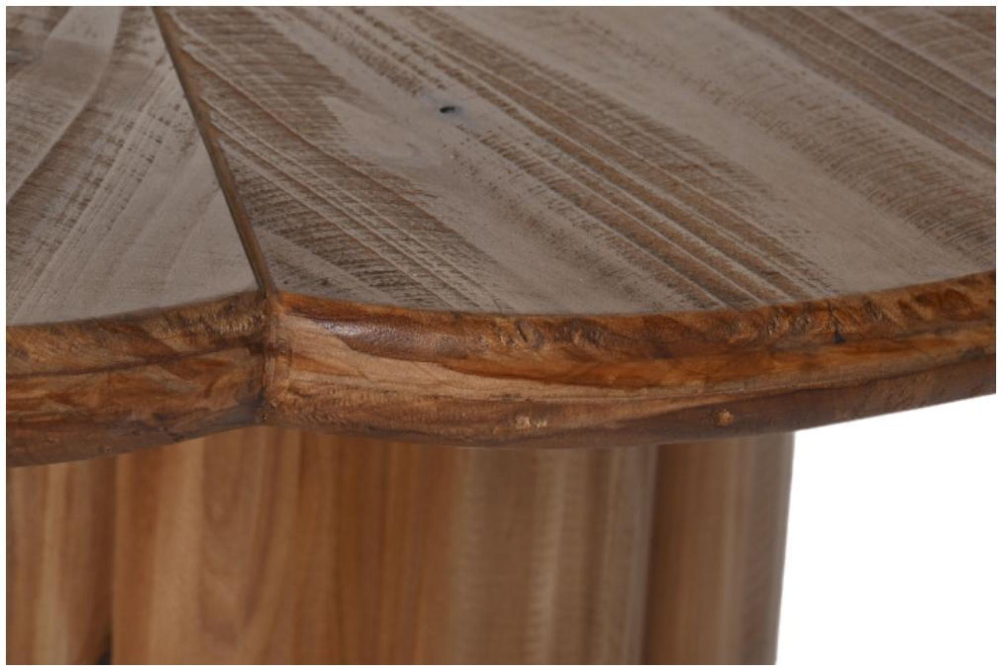 Product photograph of Natural Wood 2 Seater Round Pedestal Dining Table from Choice Furniture Superstore.