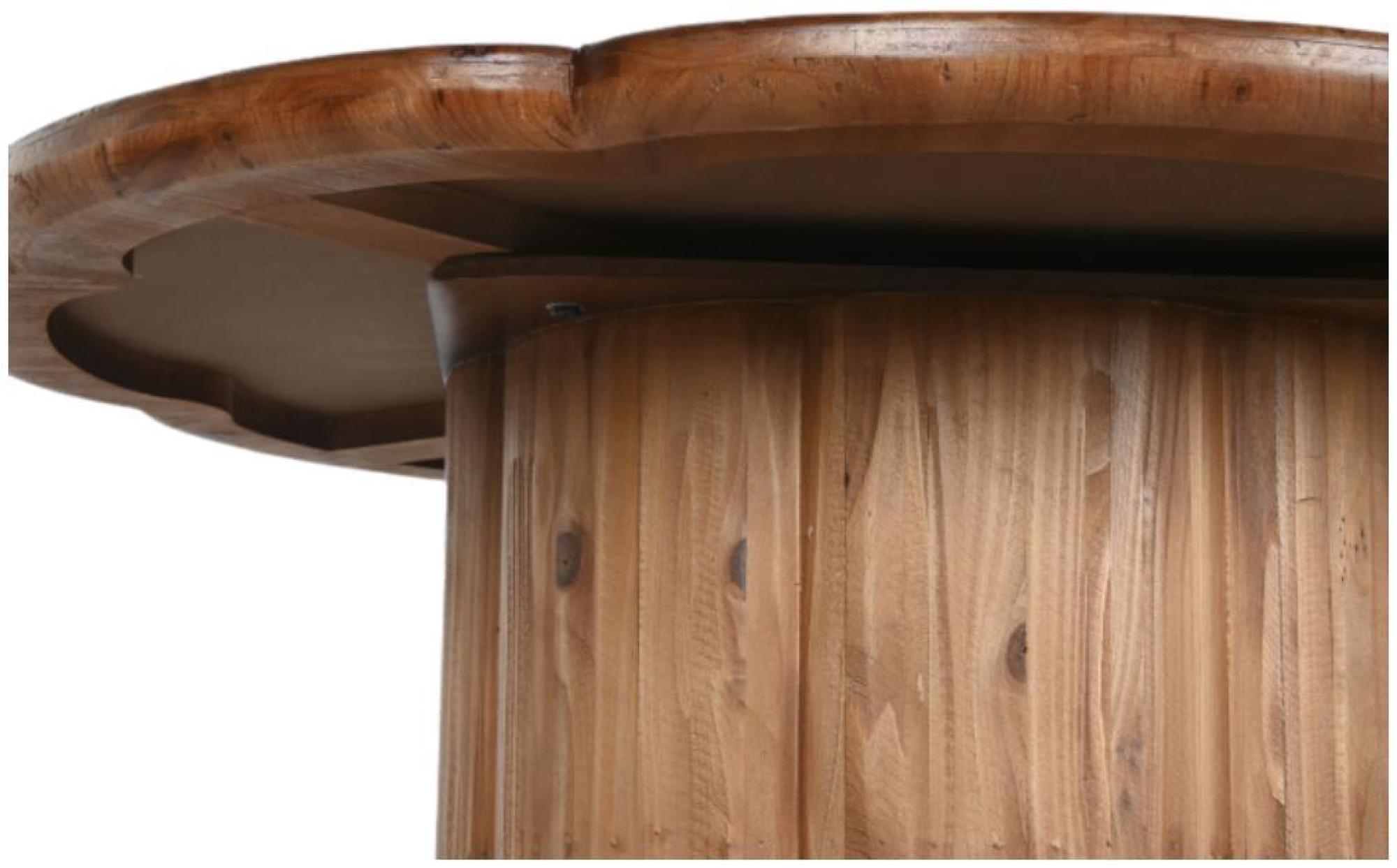Product photograph of Natural Wood 2 Seater Round Pedestal Dining Table from Choice Furniture Superstore.
