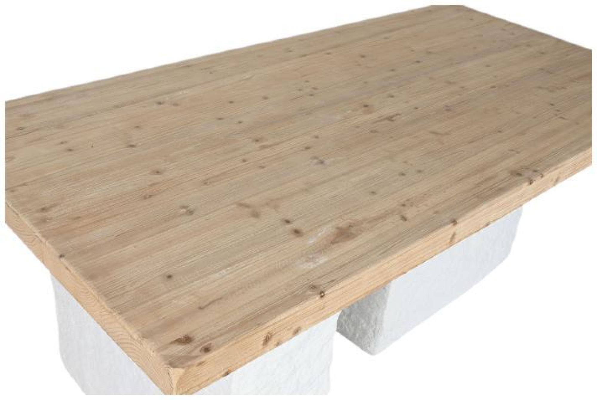 Product photograph of Bokaro Natural Wood And Resin 6 Seater Dining Table from Choice Furniture Superstore.