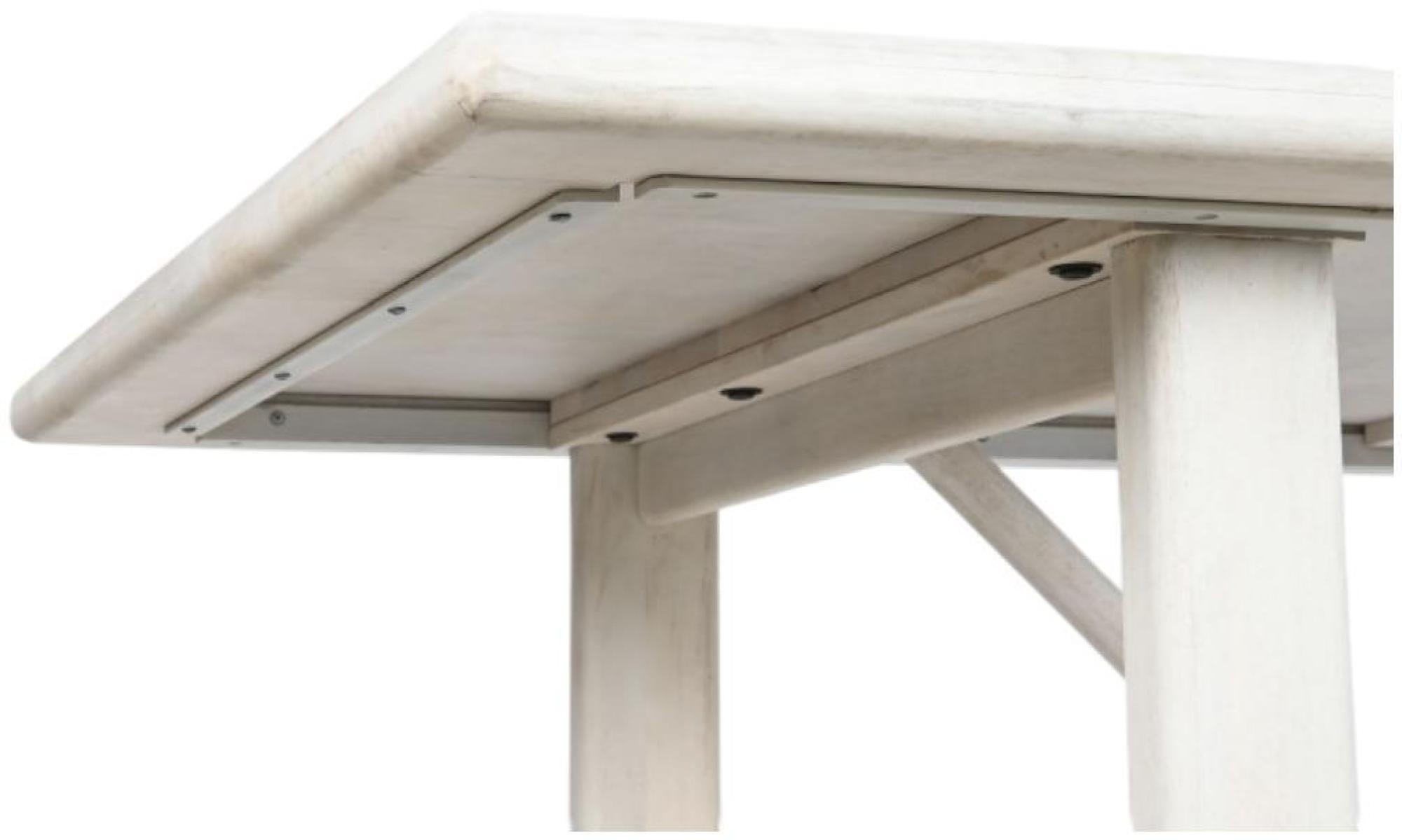 Product photograph of Scandi White Mango Wood 8 Seater Refectory Dining Table from Choice Furniture Superstore.