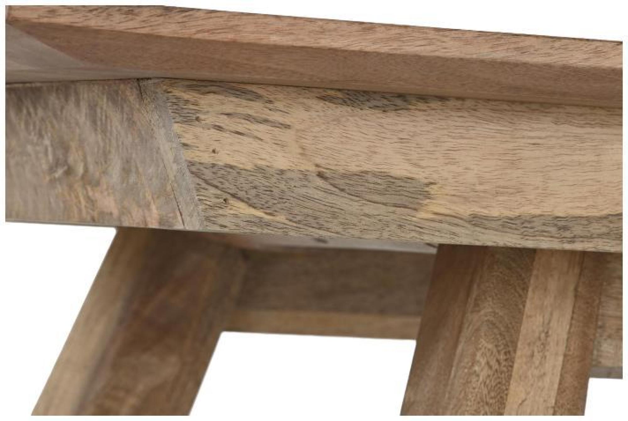 Product photograph of Alpine Natural Mango Wood 6 Seater Dining Table from Choice Furniture Superstore.