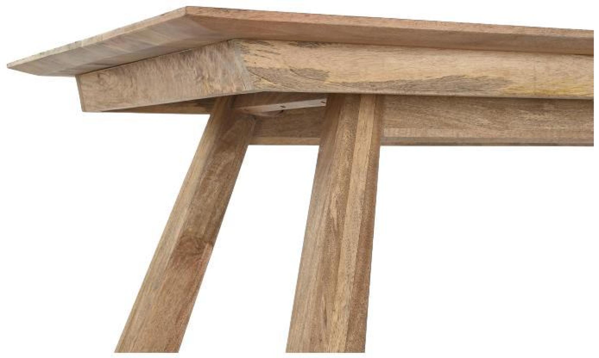 Product photograph of Alpine Natural Mango Wood 6 Seater Dining Table from Choice Furniture Superstore.