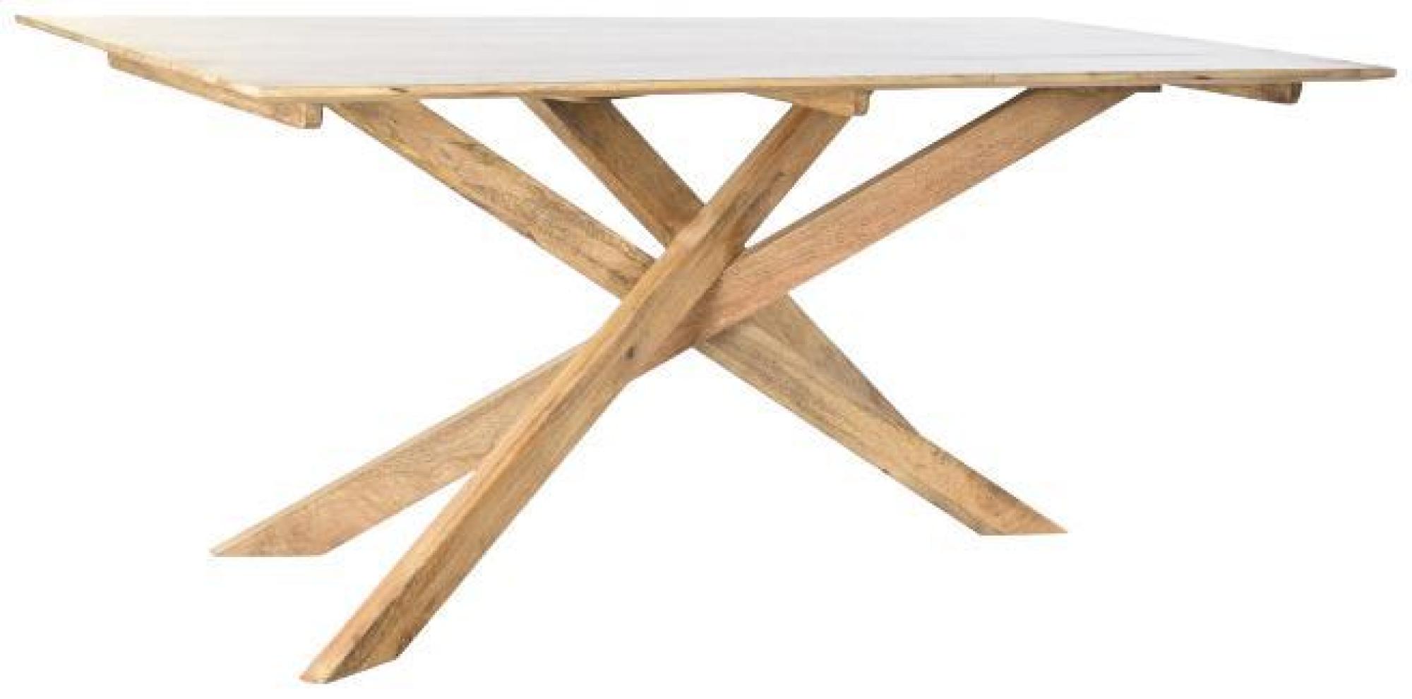 Product photograph of Natural Mango Wood 6 Seater Dining Table from Choice Furniture Superstore.