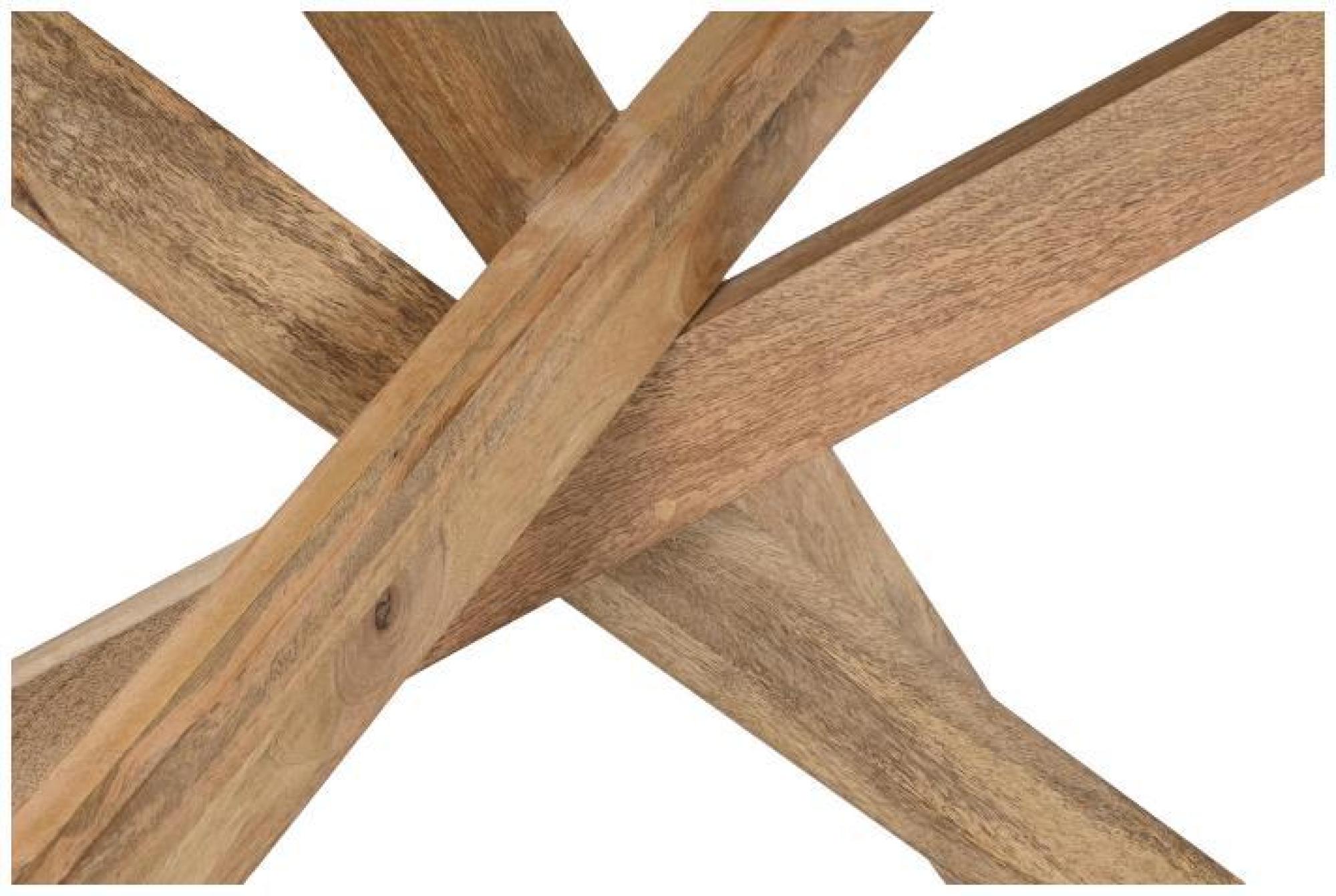 Product photograph of Natural Mango Wood 6 Seater Dining Table from Choice Furniture Superstore.
