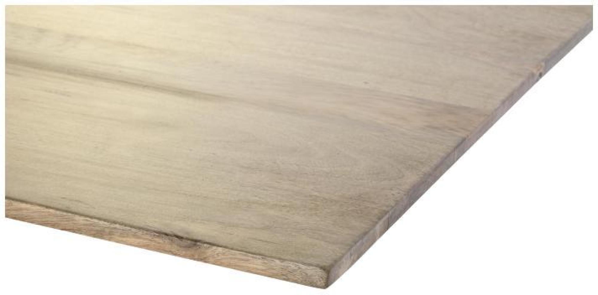 Product photograph of Natural Mango Wood 6 Seater Dining Table from Choice Furniture Superstore.