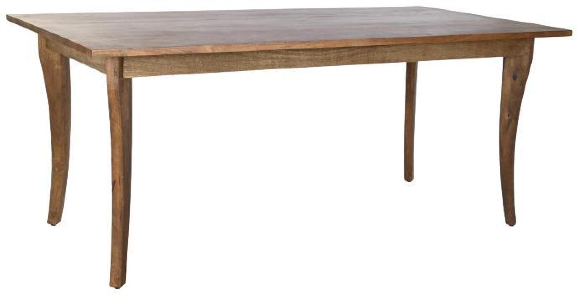 Product photograph of Brown Mango Wood 6 Seater Dining Table from Choice Furniture Superstore.