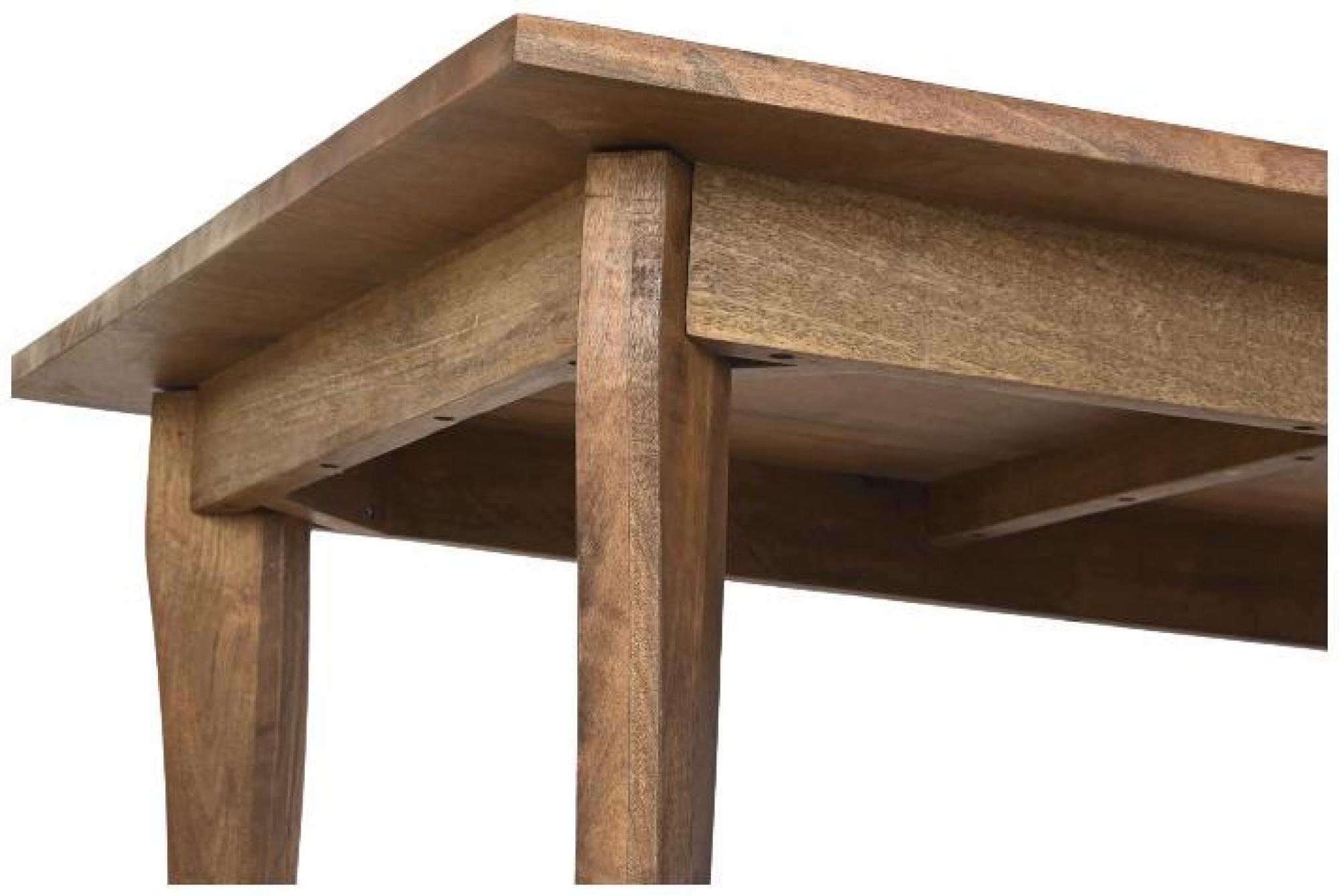 Product photograph of Brown Mango Wood 6 Seater Dining Table from Choice Furniture Superstore.
