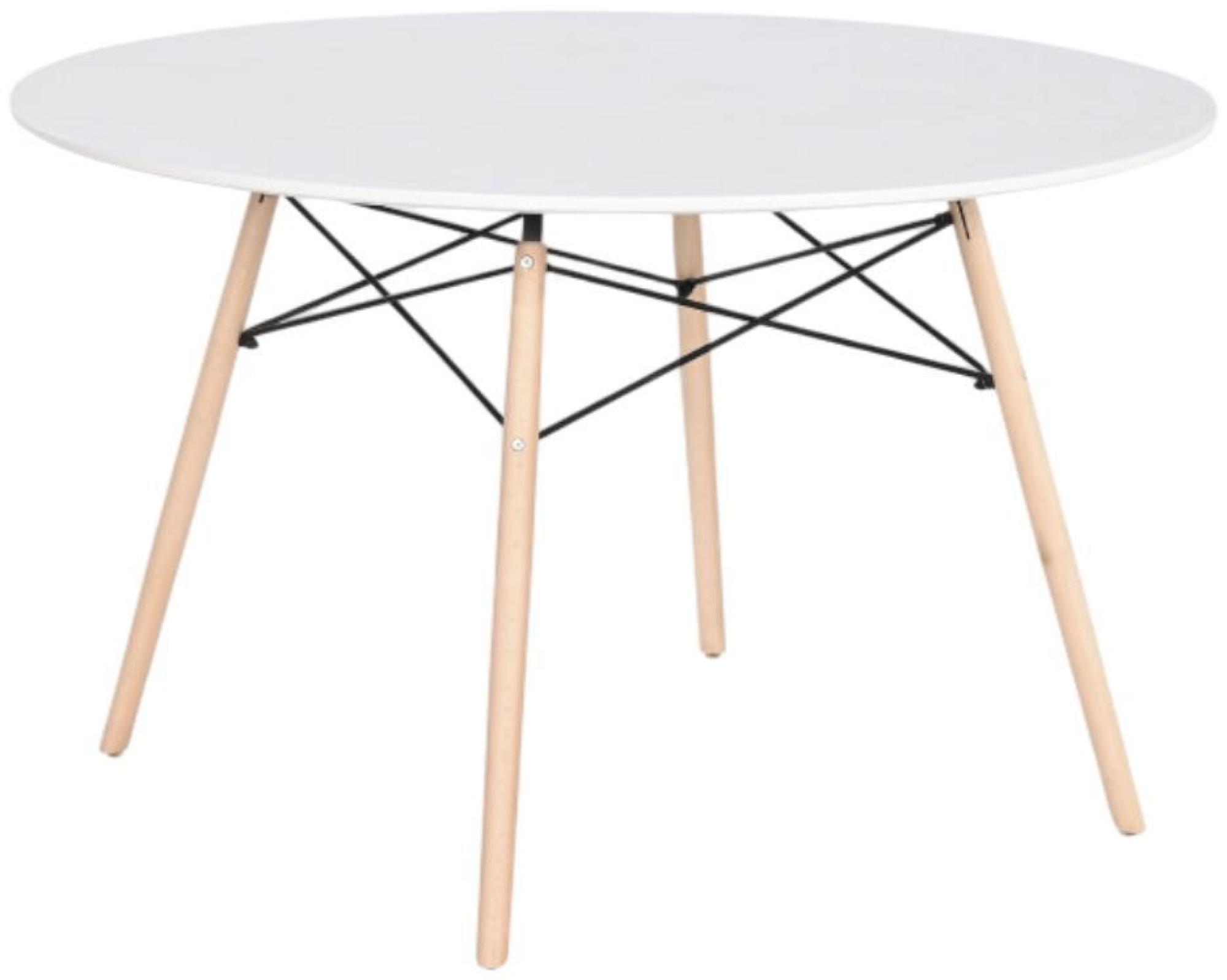 Product photograph of Urban White 4 Seater Round Dining Table from Choice Furniture Superstore.