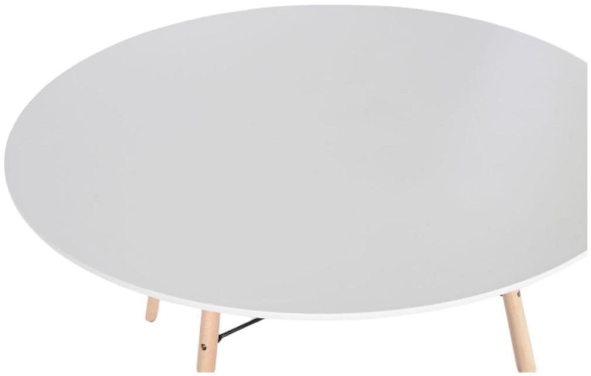 Product photograph of Urban White 4 Seater Round Dining Table from Choice Furniture Superstore.