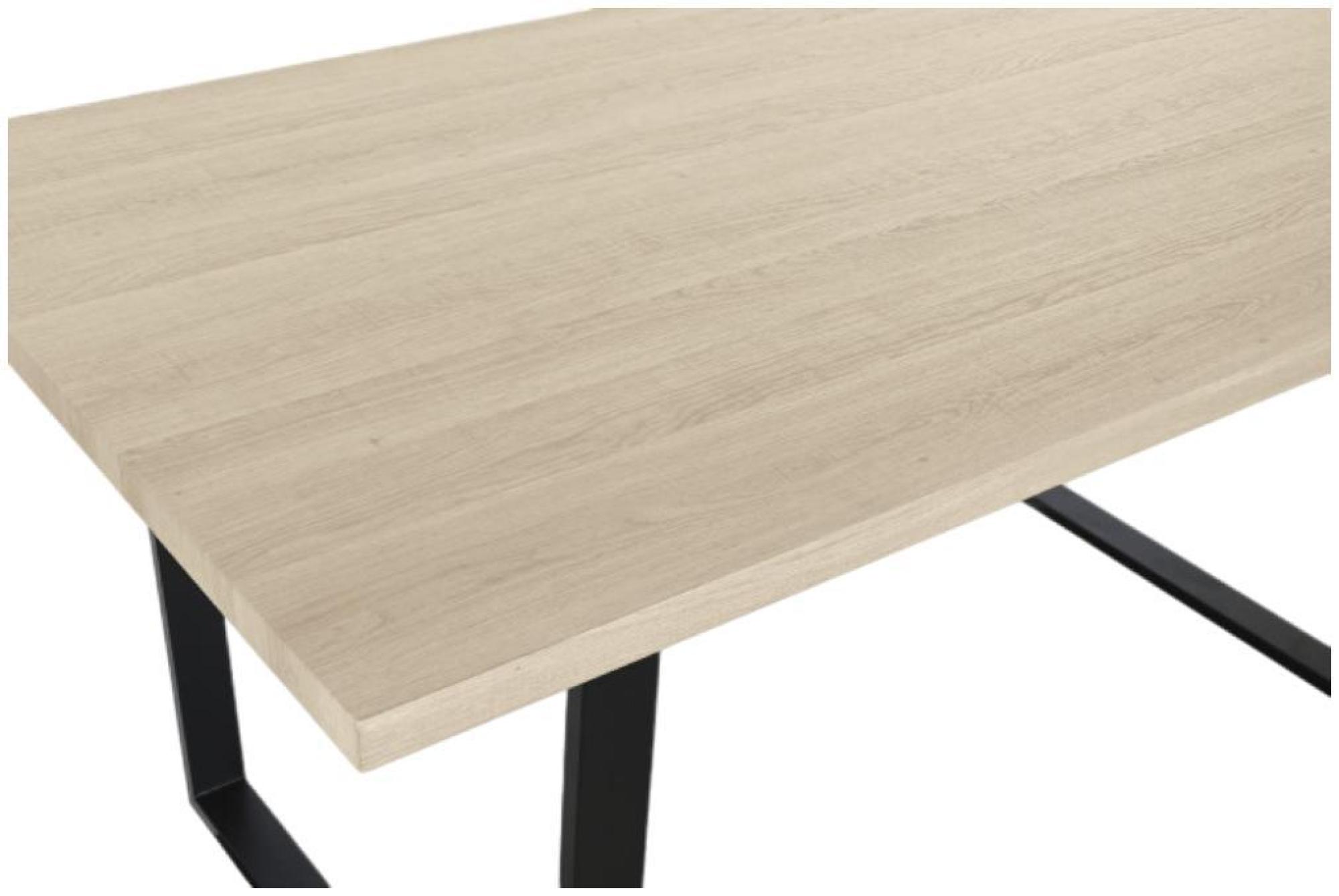 Product photograph of Vintage Wooden And Metal 6 Seater Dining Table from Choice Furniture Superstore.