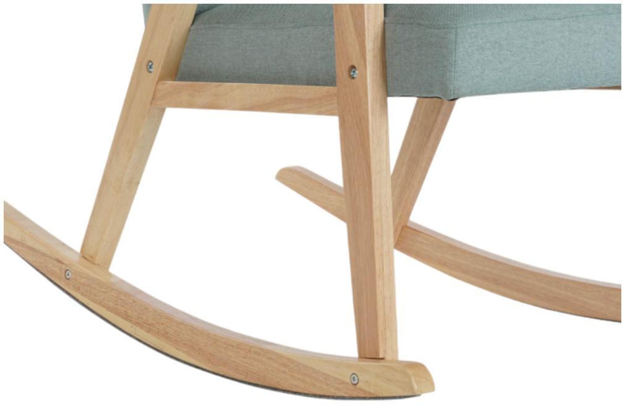 Product photograph of Scandi Sky Blue Fabric Rocking Chair from Choice Furniture Superstore.