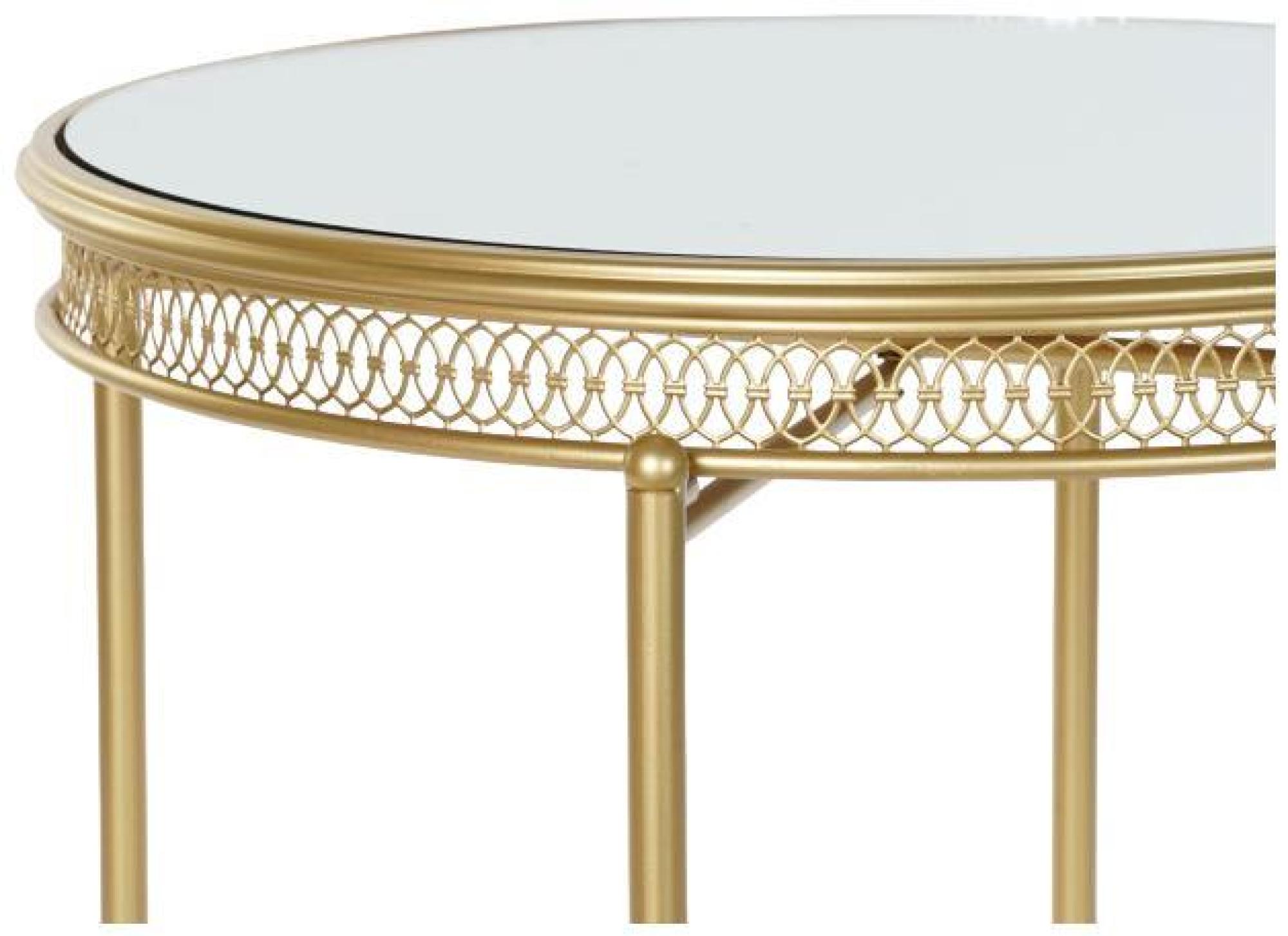 Product photograph of Arabian Golden Metal Worn Out Side Table from Choice Furniture Superstore.