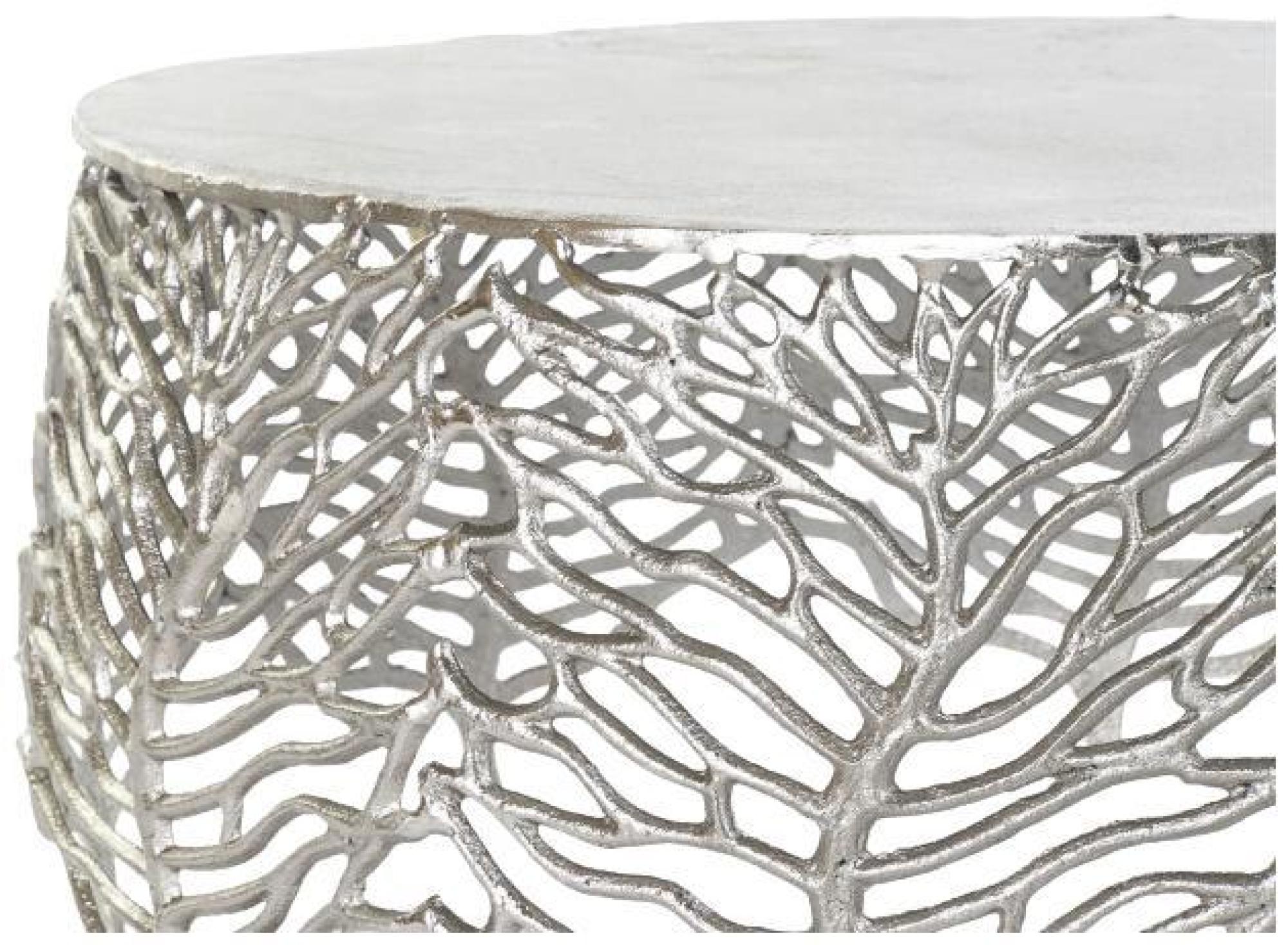 Product photograph of Modern Silver Metal Side Table - Set Of 2 from Choice Furniture Superstore.