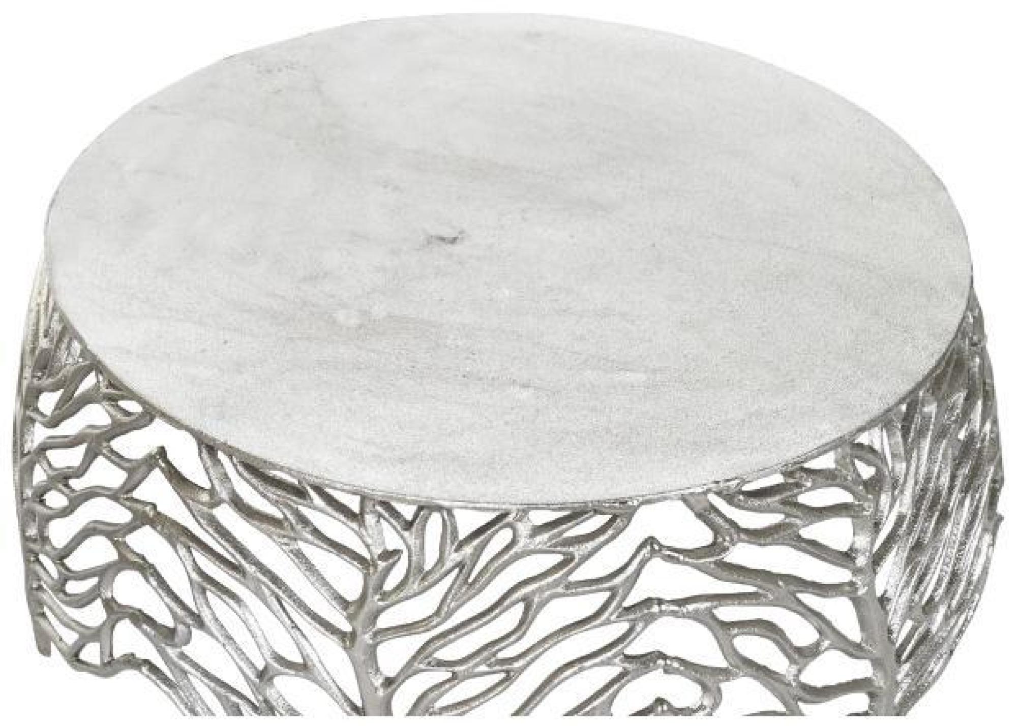 Product photograph of Modern Silver Metal Side Table - Set Of 2 from Choice Furniture Superstore.