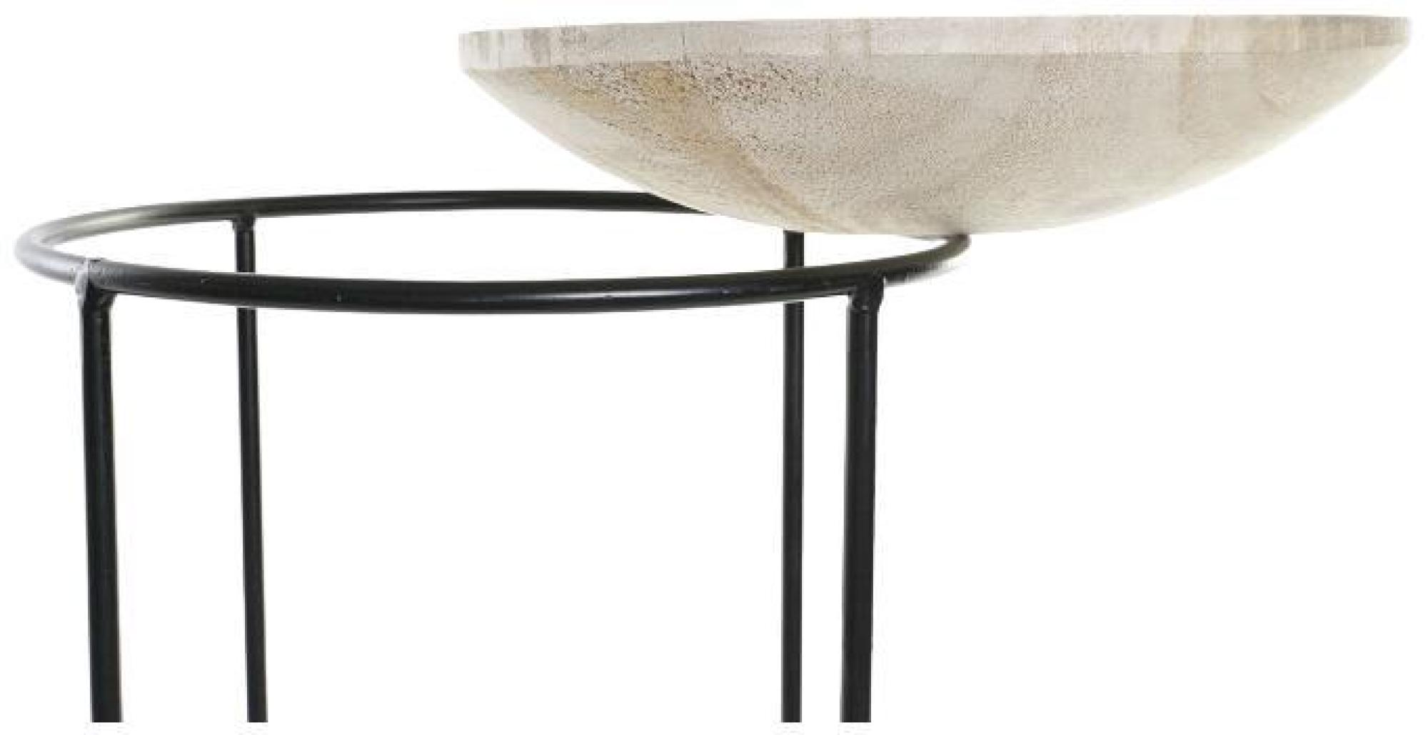 Product photograph of African Natural And Black Wood Side Table - Set Of 2 from Choice Furniture Superstore.