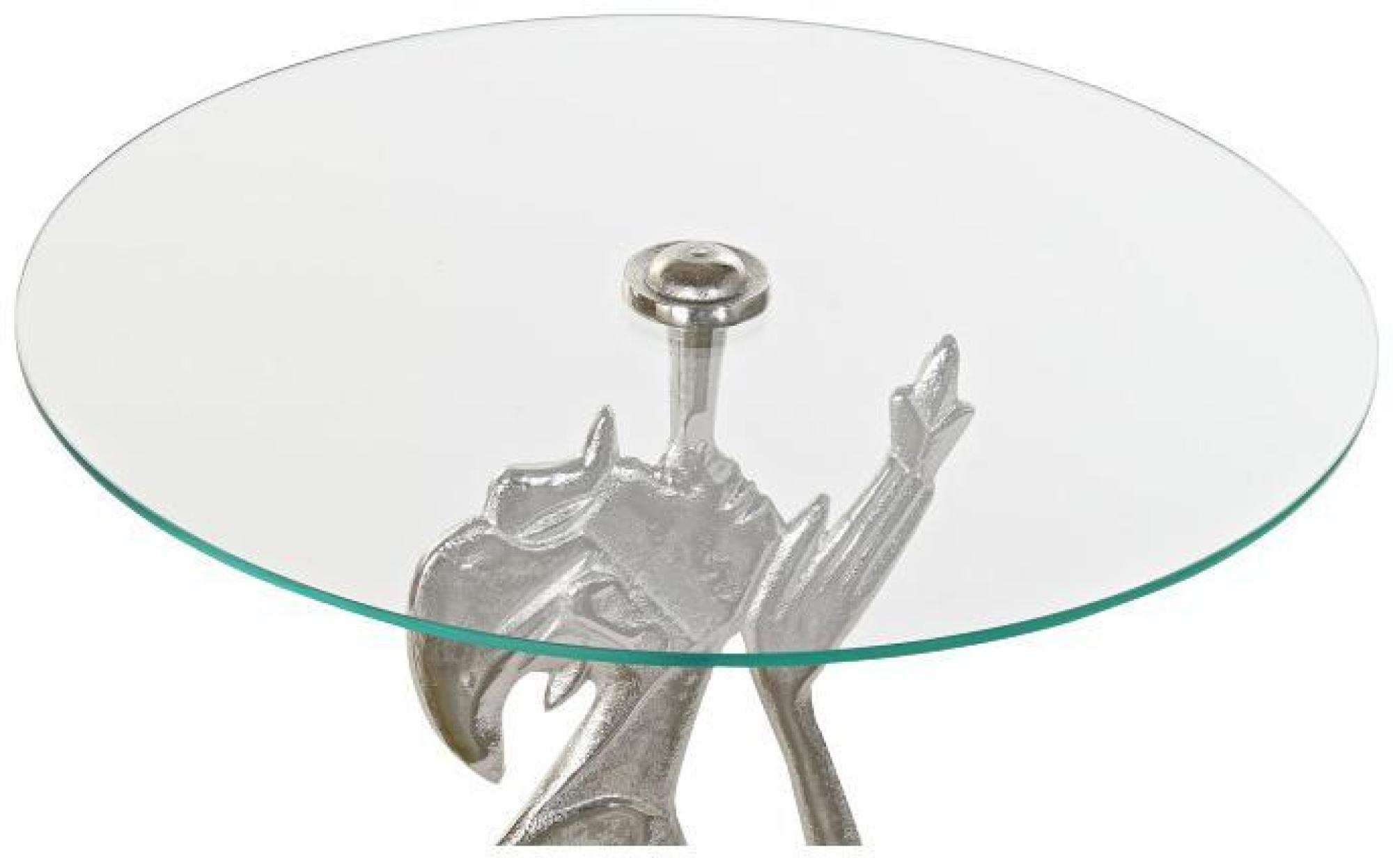 Product photograph of Indian Glass Top Side Table from Choice Furniture Superstore.