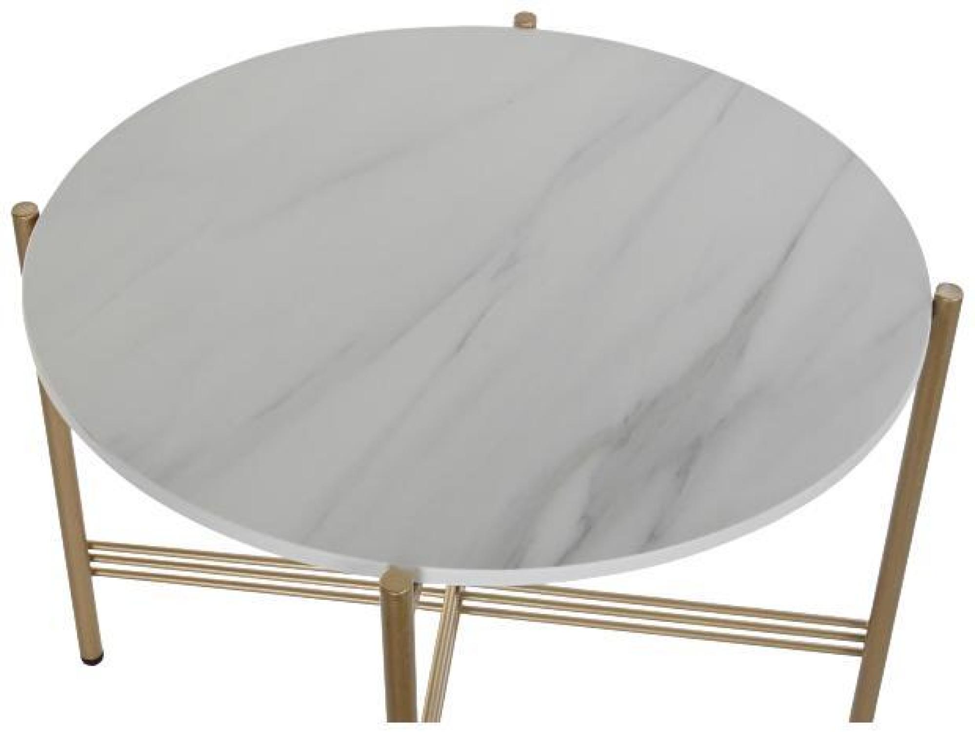 Product photograph of Glam White Marble Side Table from Choice Furniture Superstore.