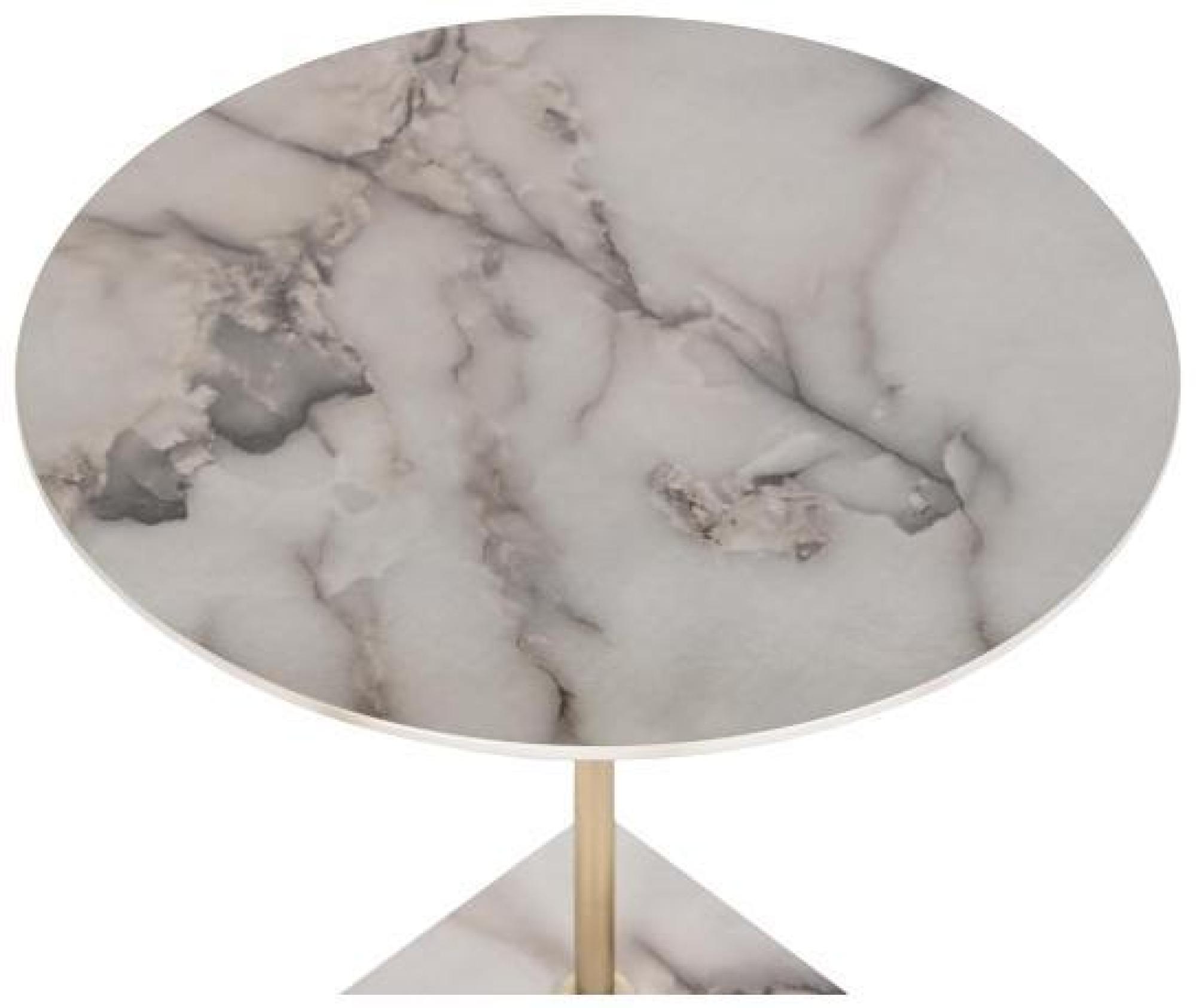 Product photograph of Modern White Marble Side Table from Choice Furniture Superstore.