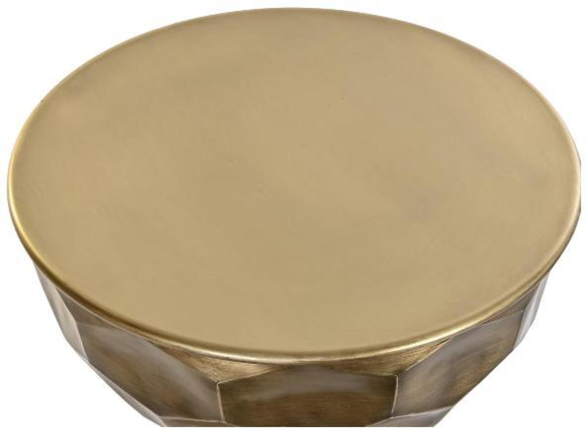 Product photograph of Camille Golden Metal Side Table from Choice Furniture Superstore.